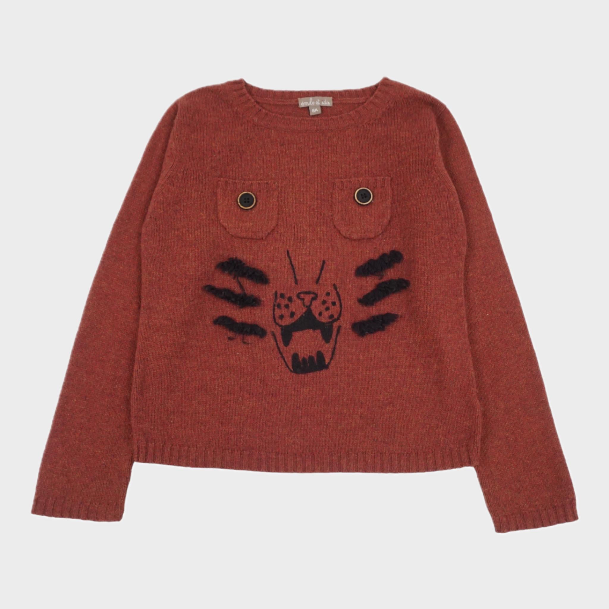 Pull Bordeaux - 6 ans