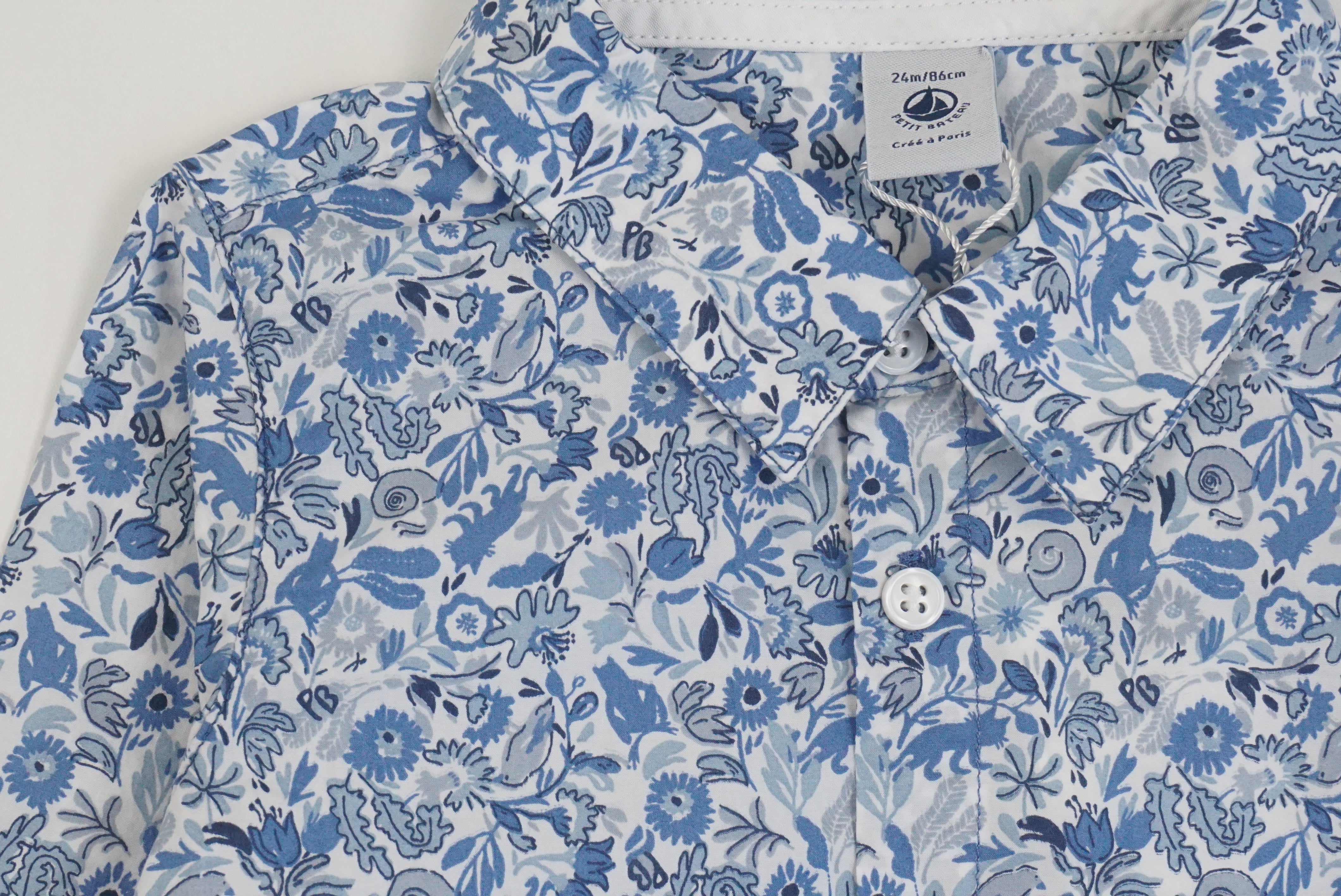 Chemise Bleu - 24 mois