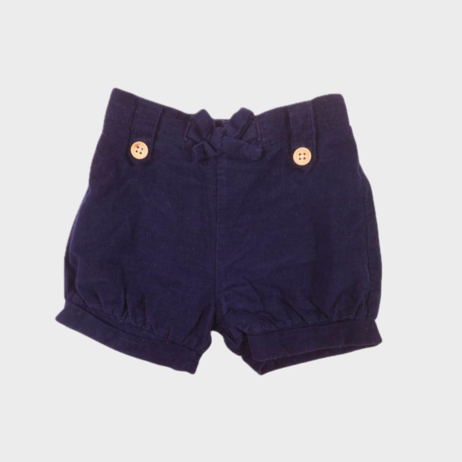 Short Bleu - 6 mois