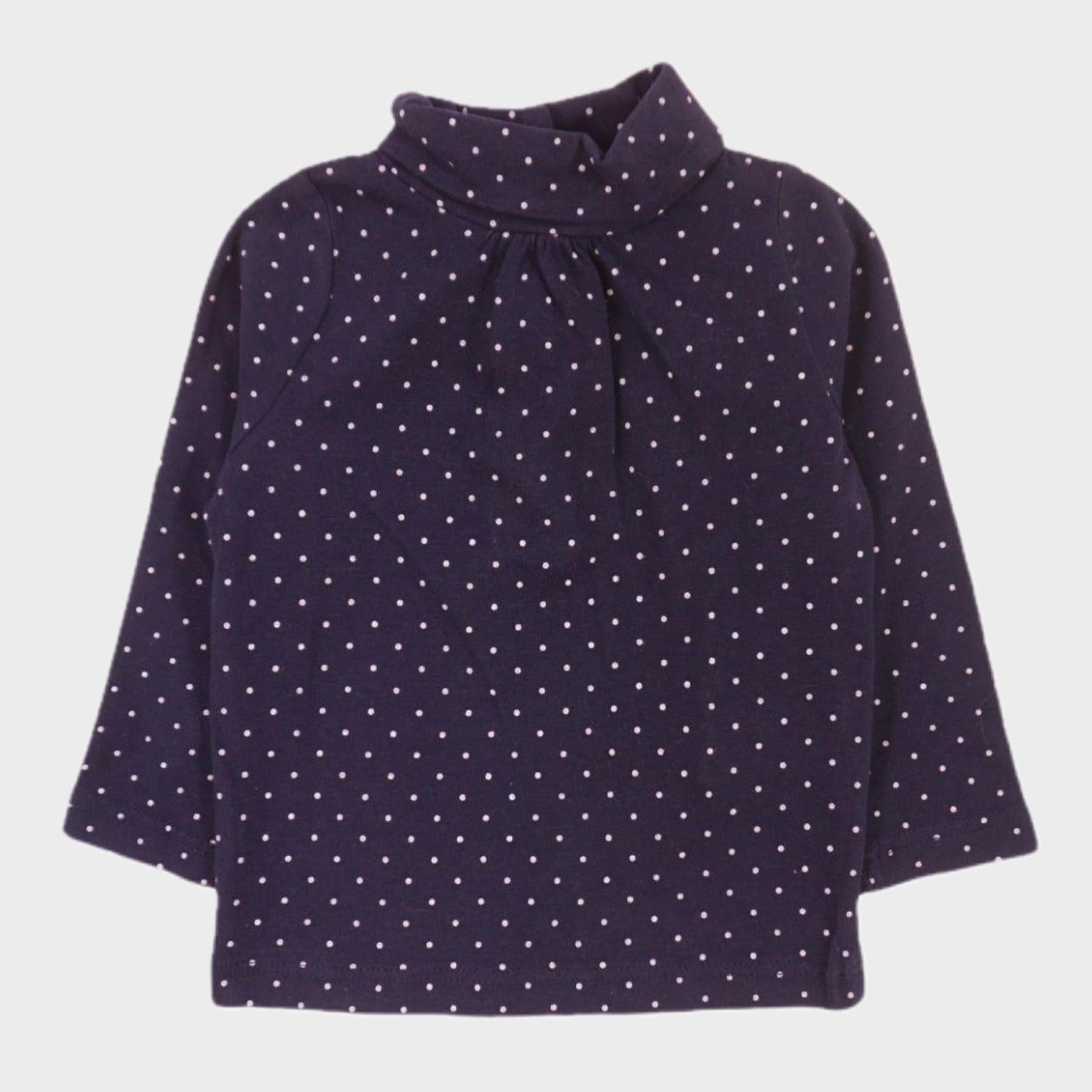 Col roulé Bleu - 6 mois