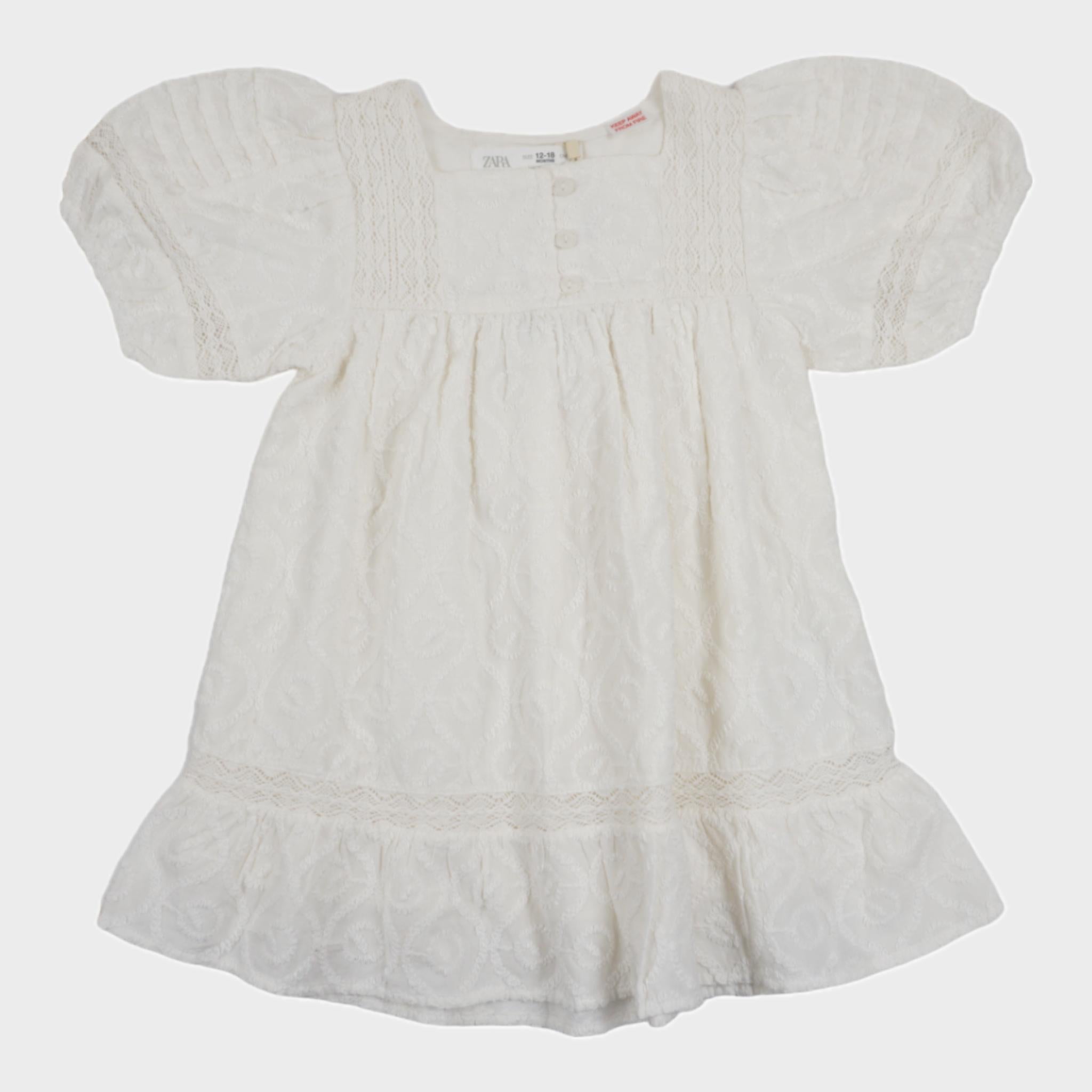 Robe Blanc - 12/18 mois