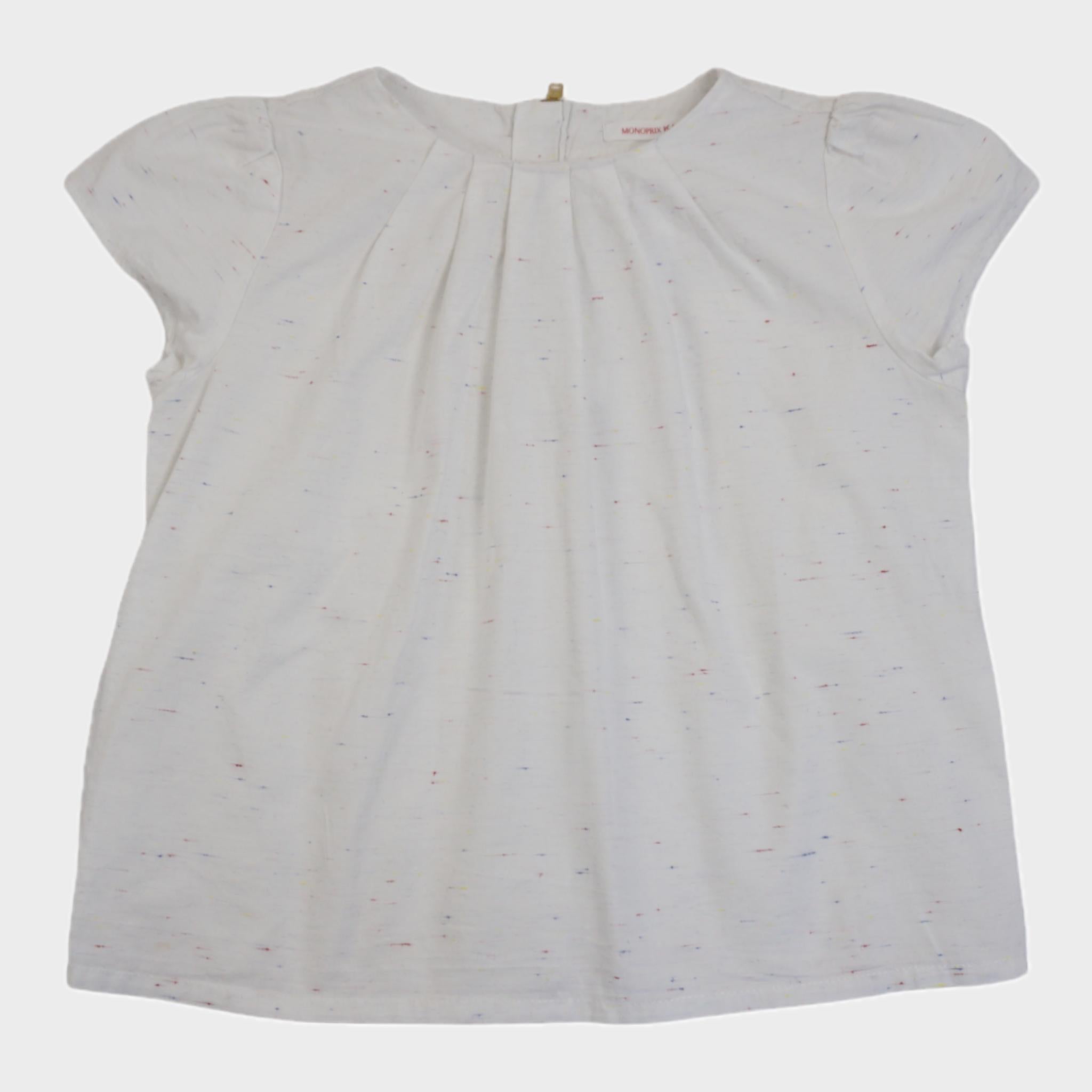 Blouse Blanc - 4 ans