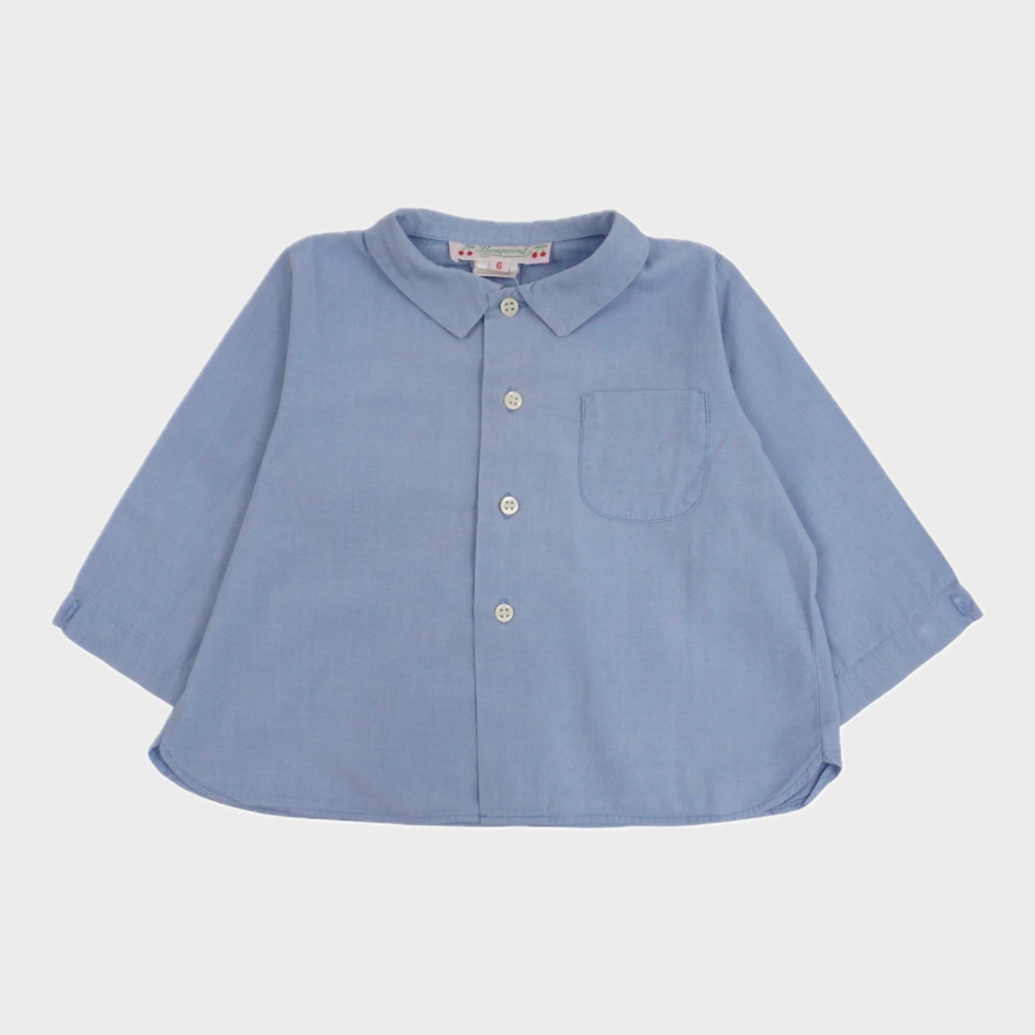 Chemise Bleu - 6 mois