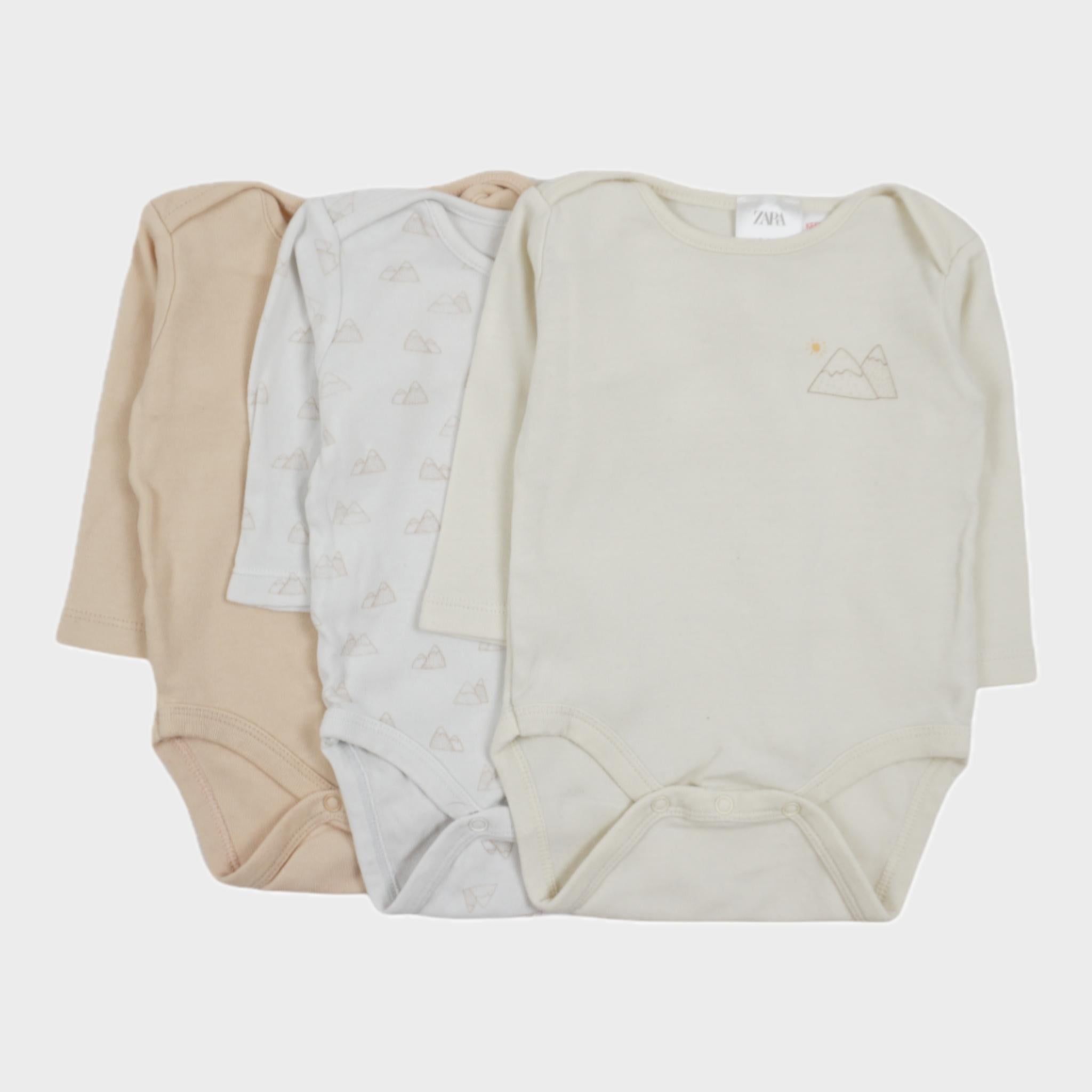 Lot de 3 bodies Multicolore - 3/6 mois