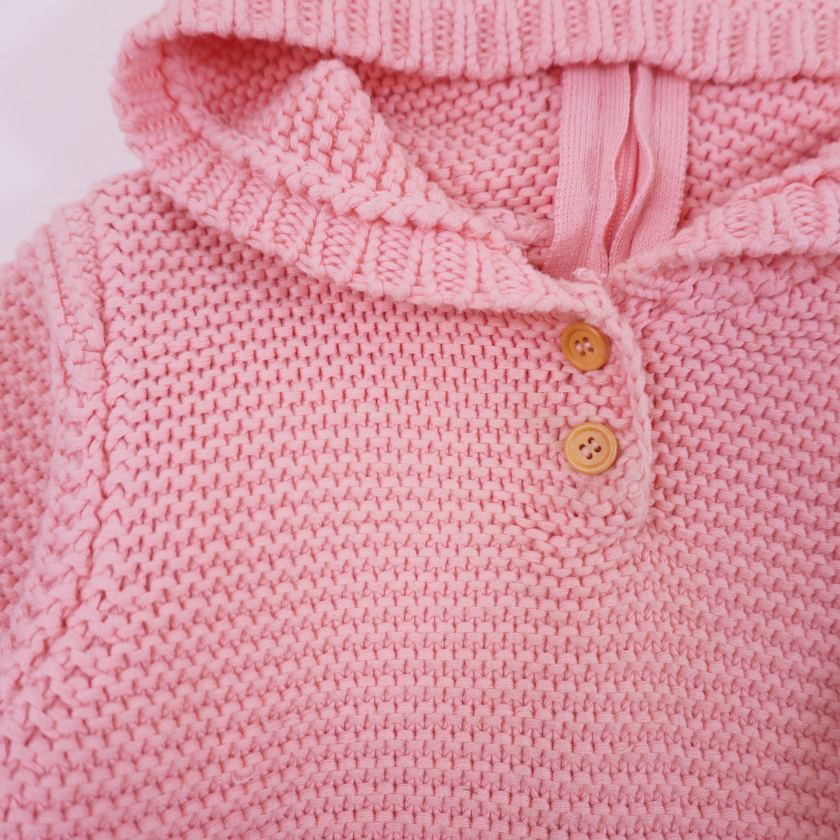 Burnou Rose - 18 mois