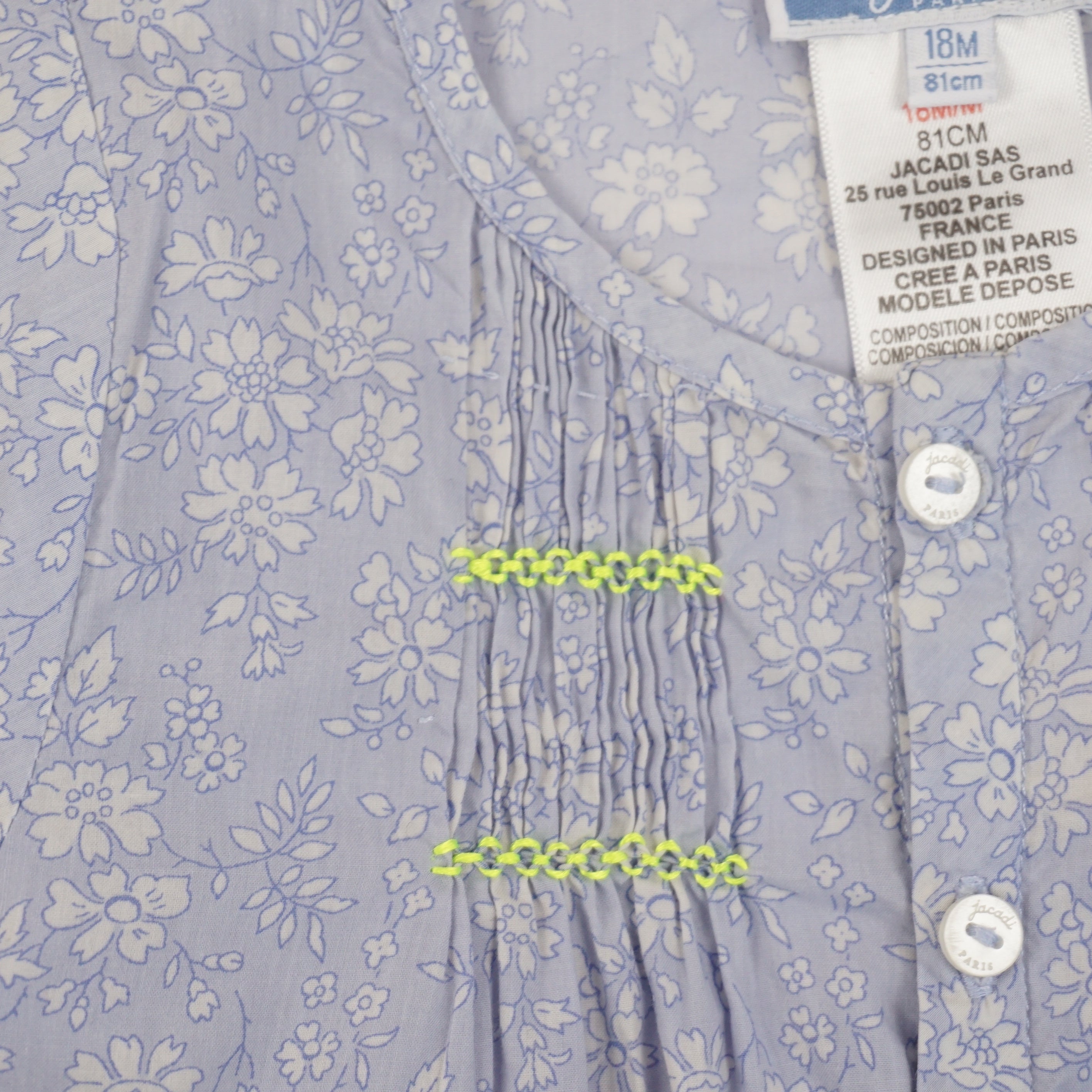 Chemise Bleu - 18 mois