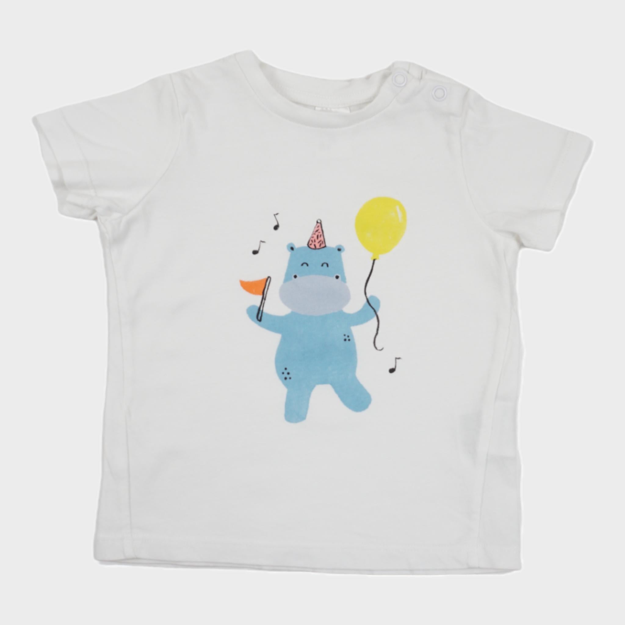 T-shirt Blanc - 6/9 mois