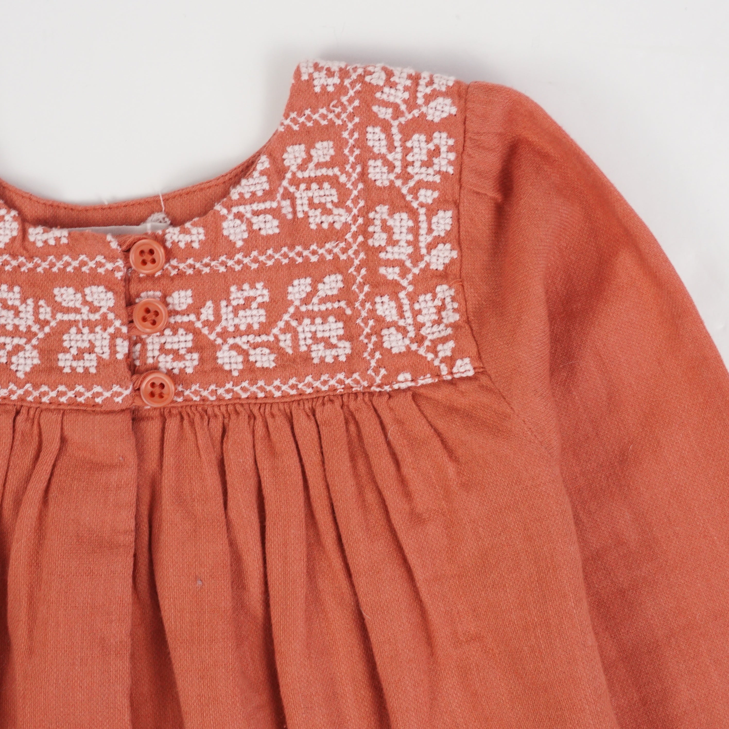 Robe Rouge orange - 9 mois