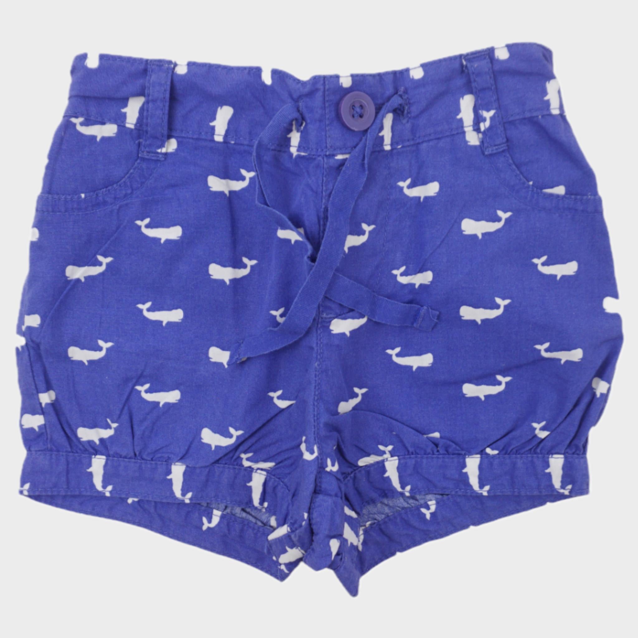 Short Bleu - 12/18 mois