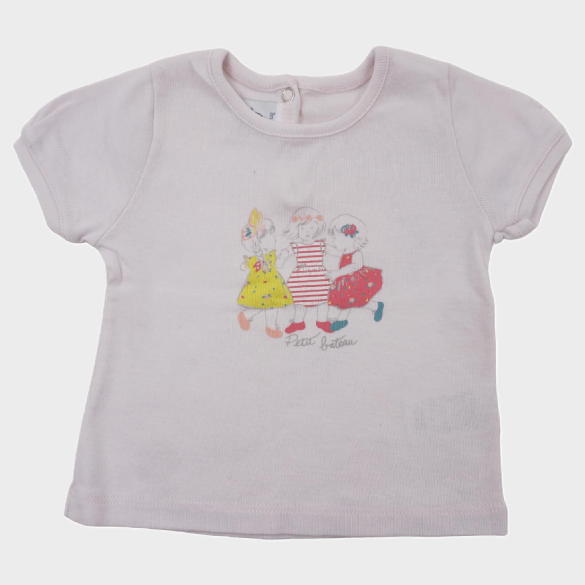 T-shirt Rose - 3 mois