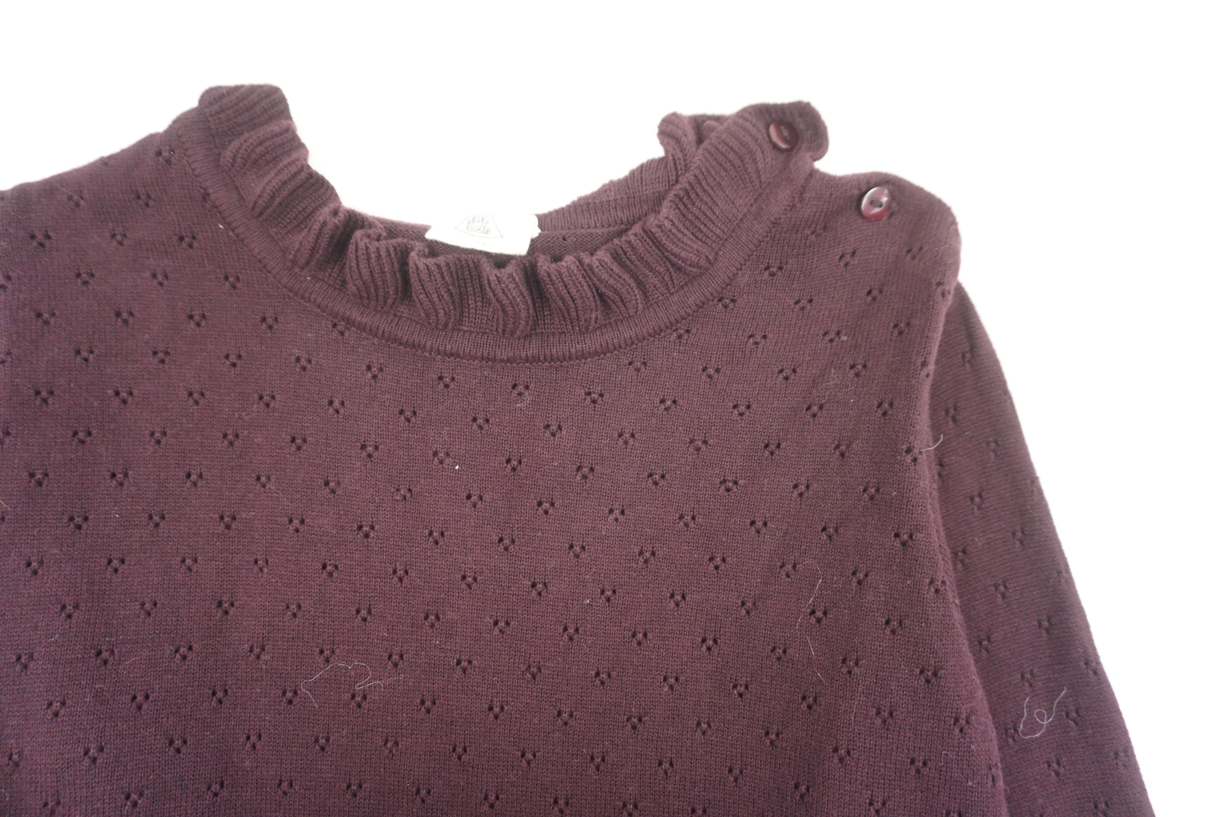 Pull Lie de vin - 10 ans