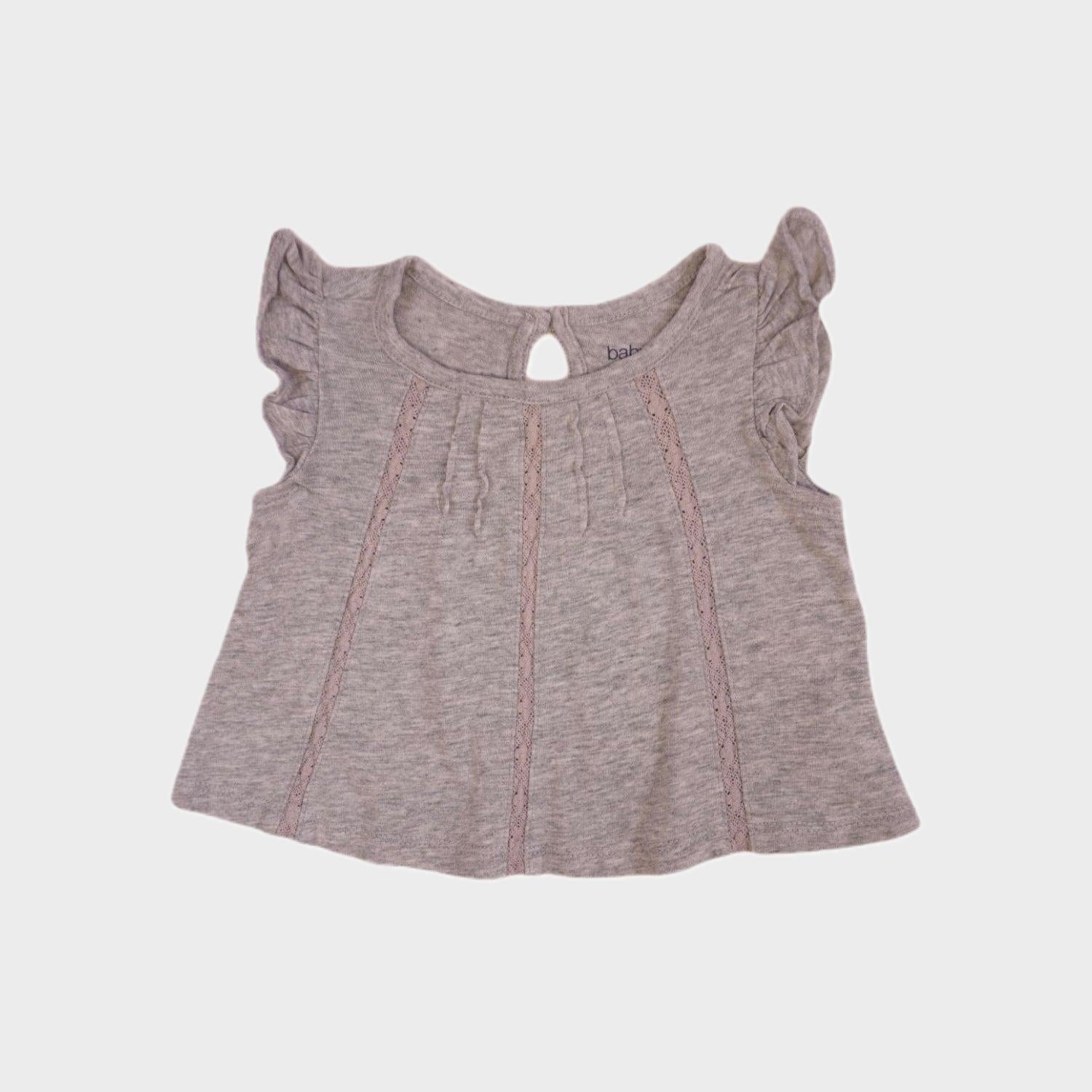 T-shirt Gris - 0/3 mois