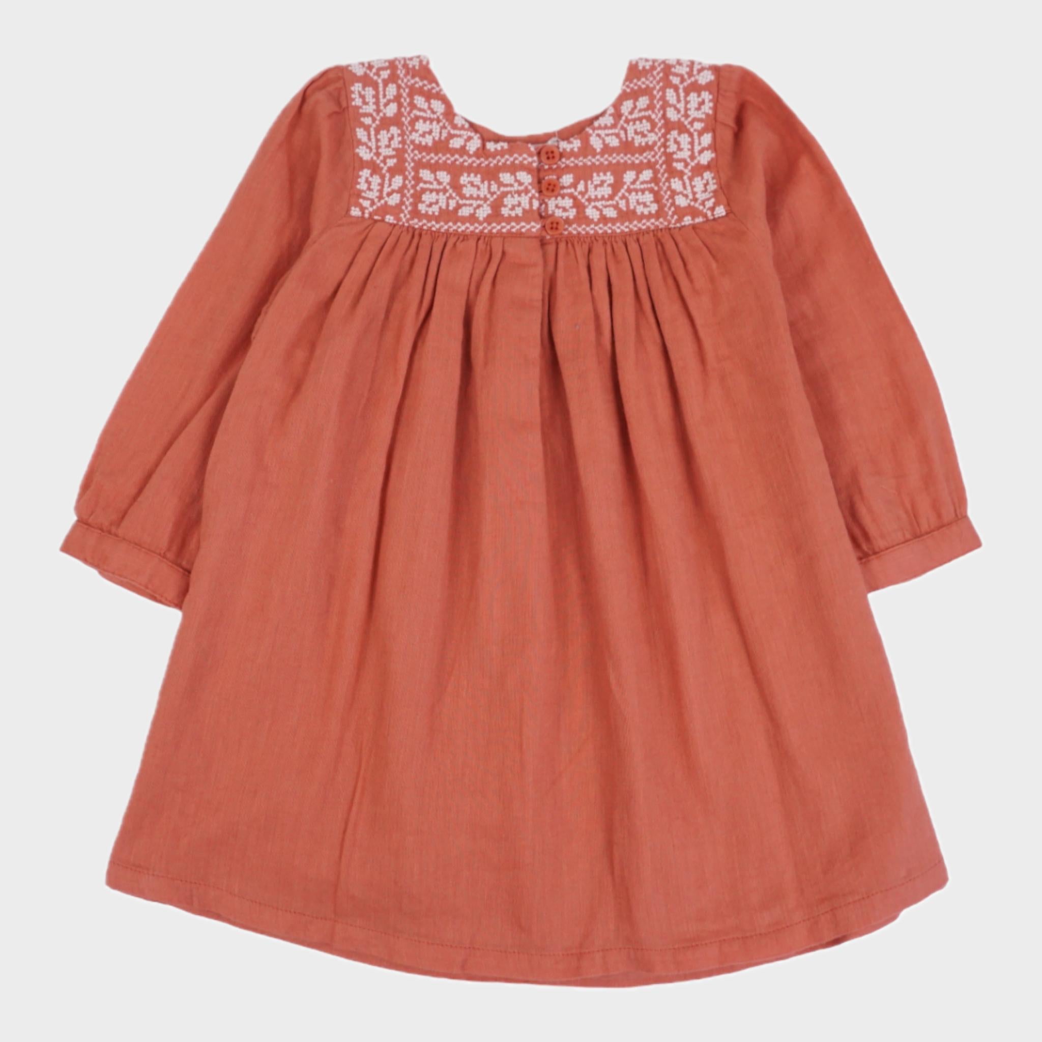 Robe Rouge orange - 9 mois