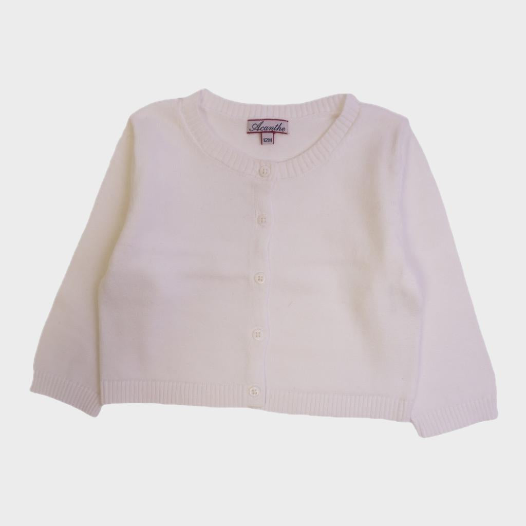 Gilet Blanc - 12 mois