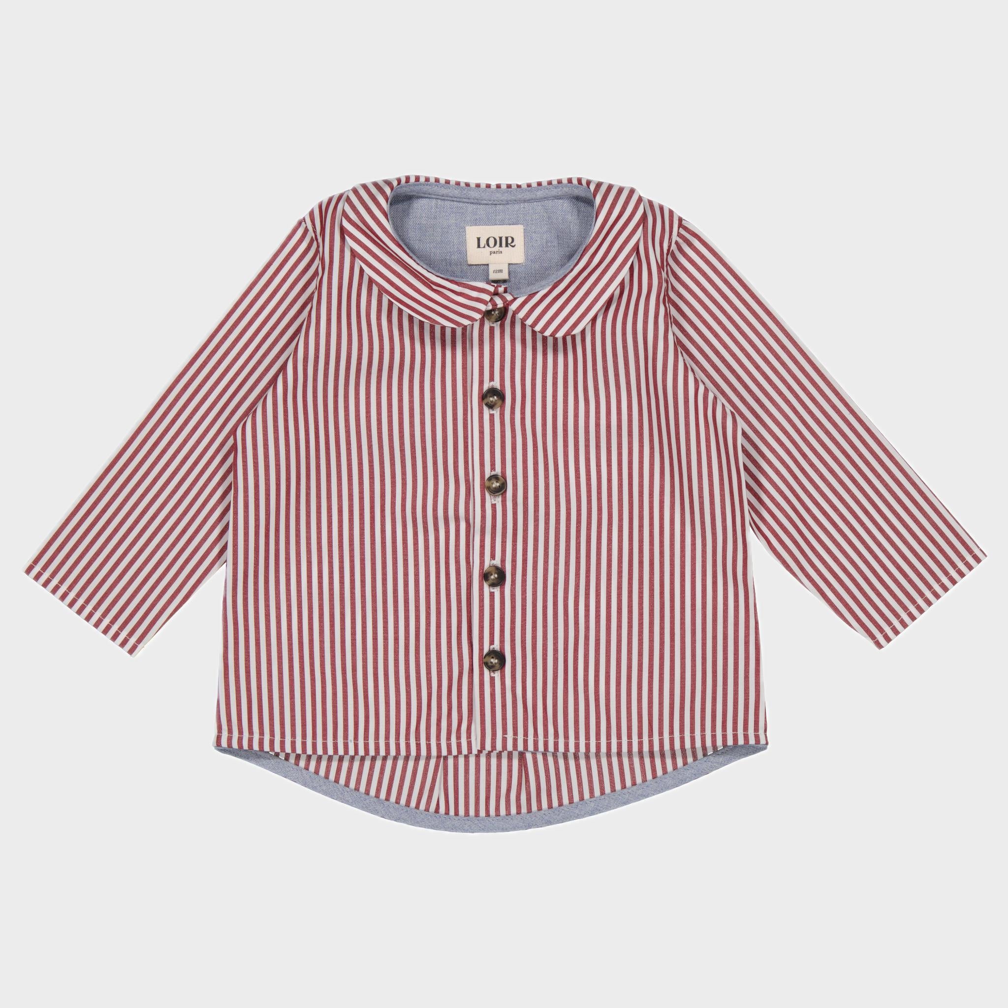 Chemise Bordeaux - 10 ans (neuf)