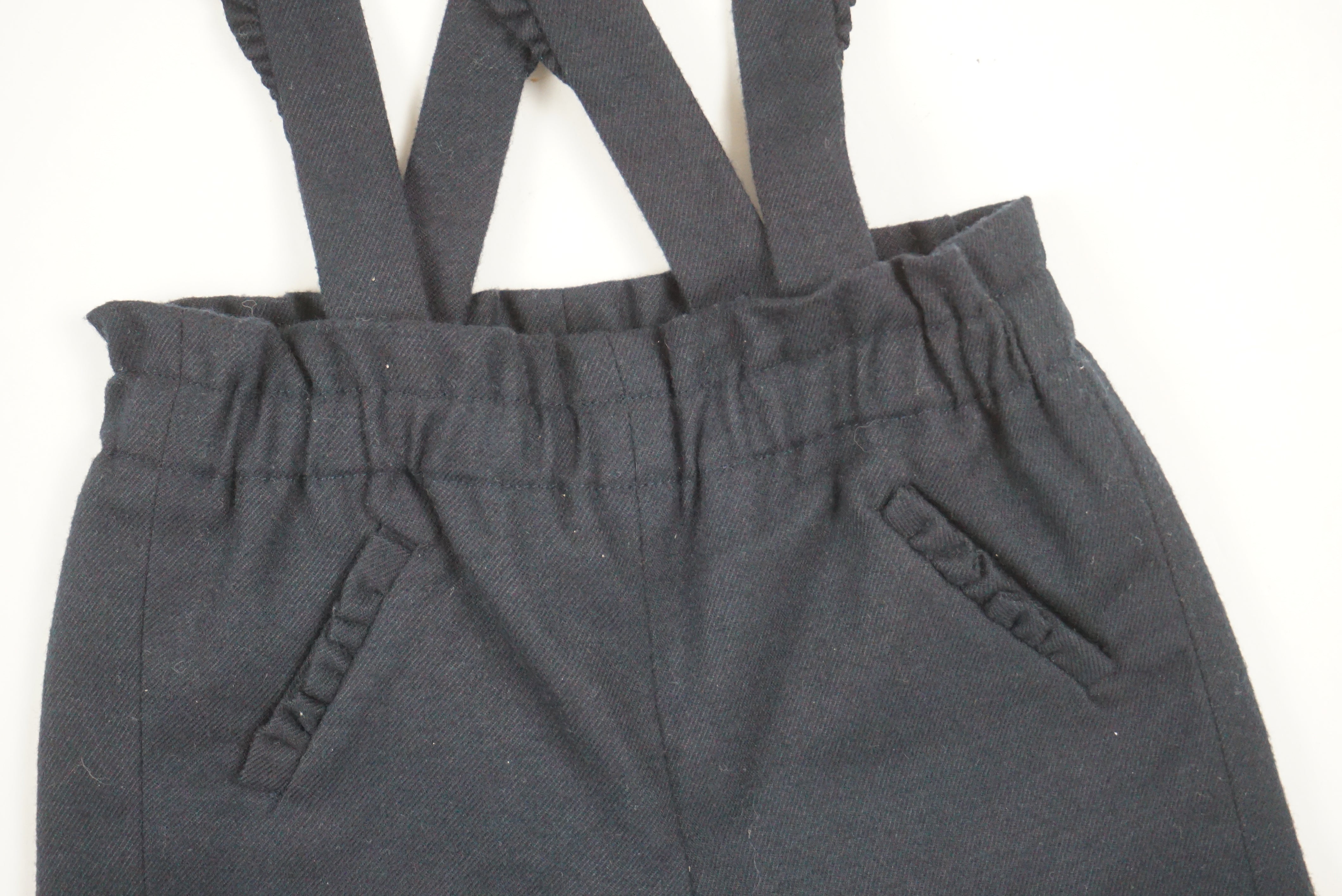 Short à bretelles Bleu - 6 mois