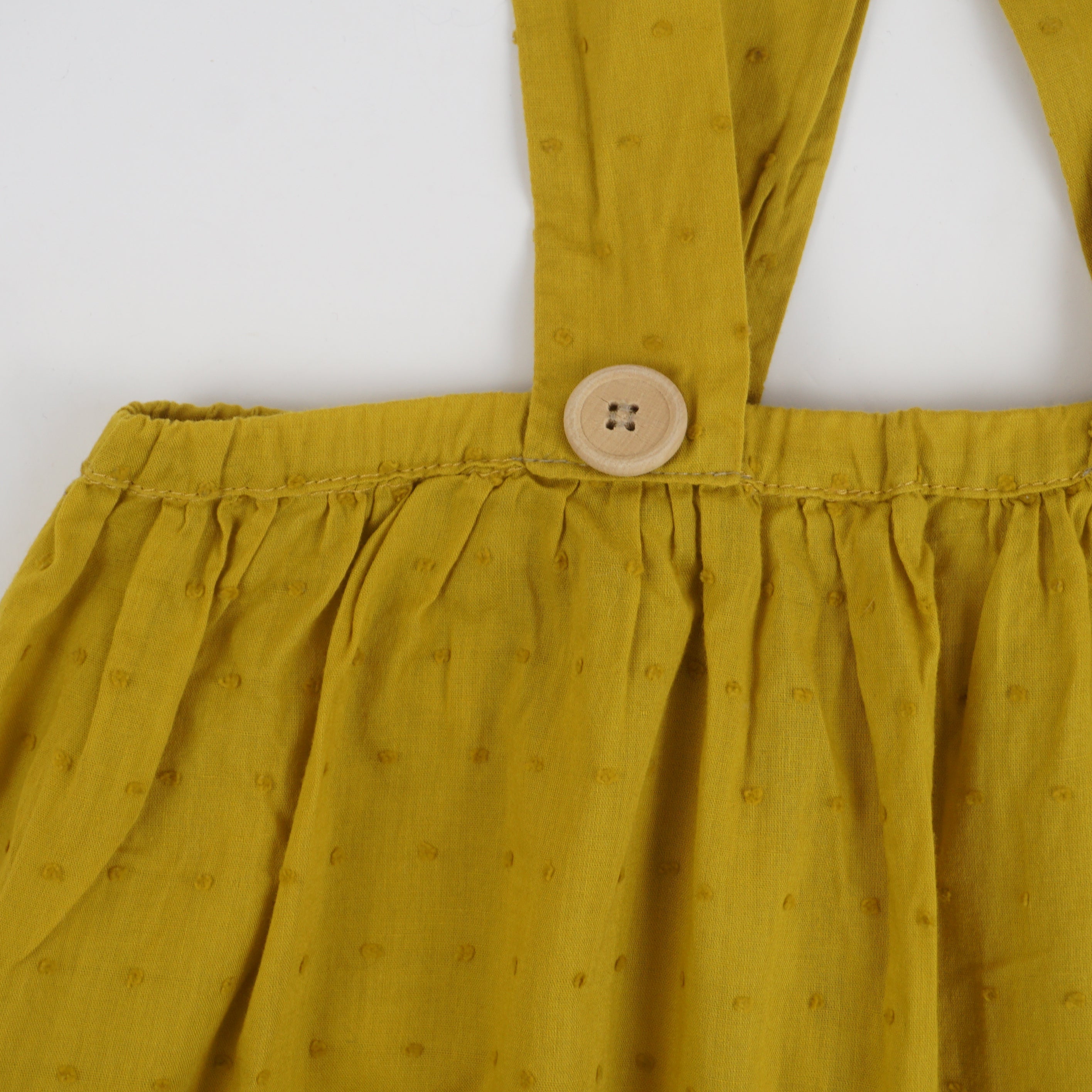 Jupe à bretelles Moutarde - 8 ans