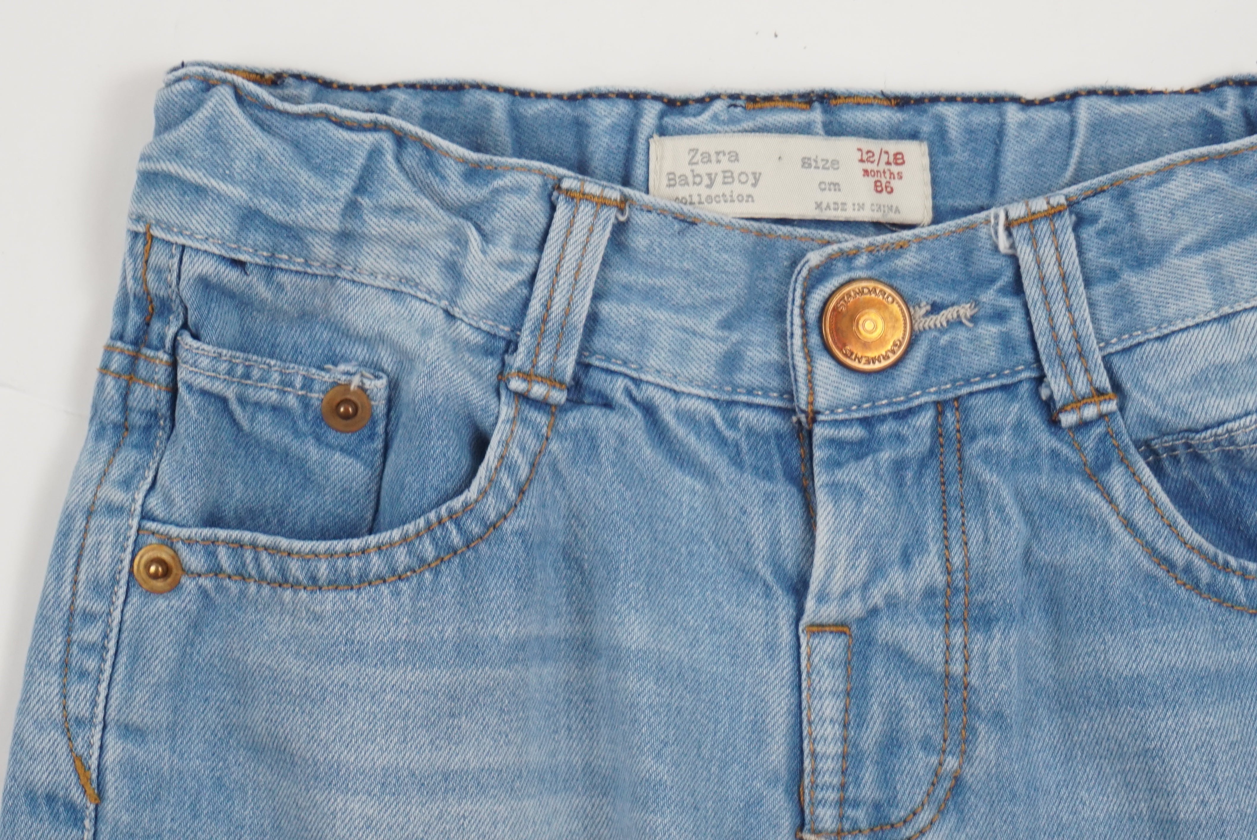 Short Bleu - 12/18 mois