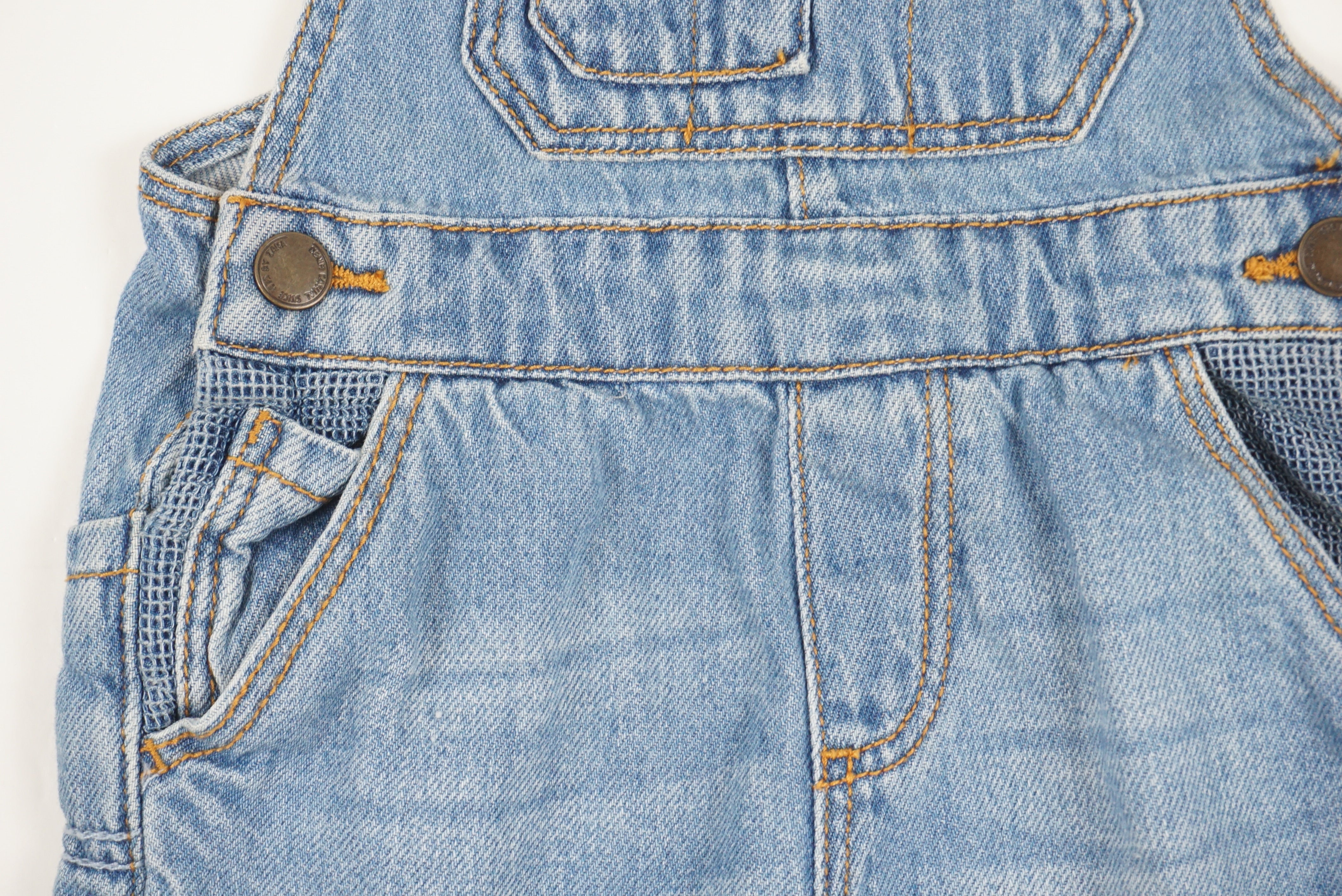 Salopette Bleu - 6/9 mois