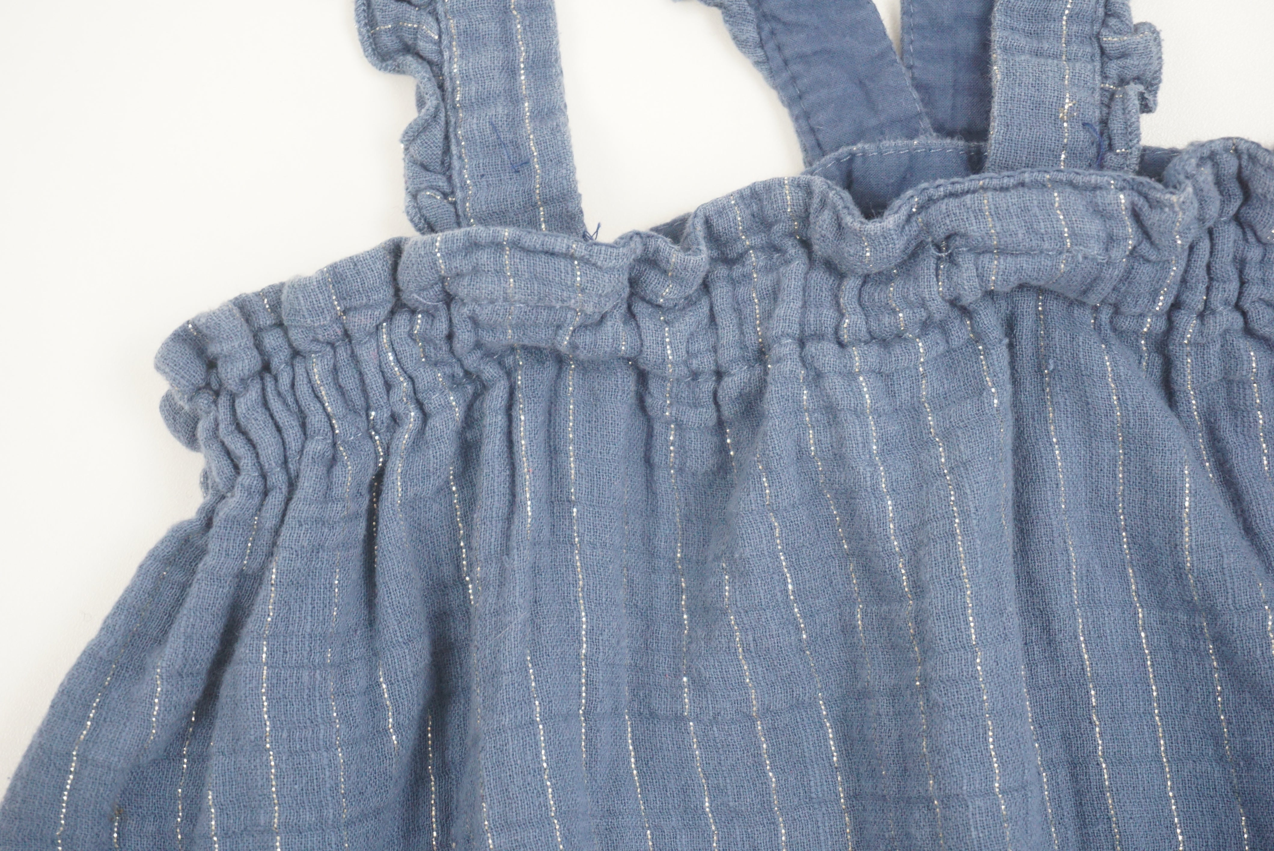 Jupe à bretelles Bleu - 2/3 ans