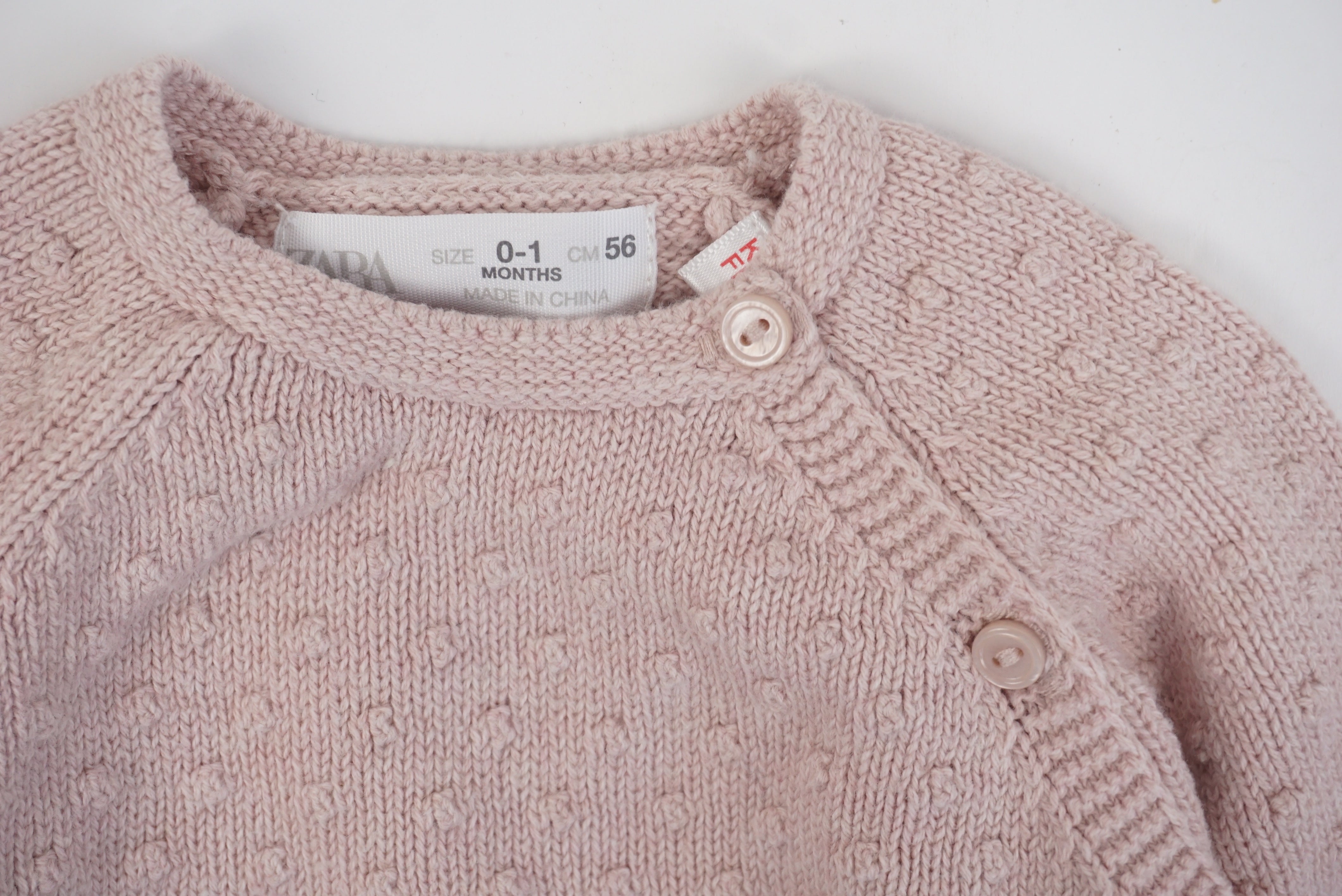 Pull Rose - 0/1 mois