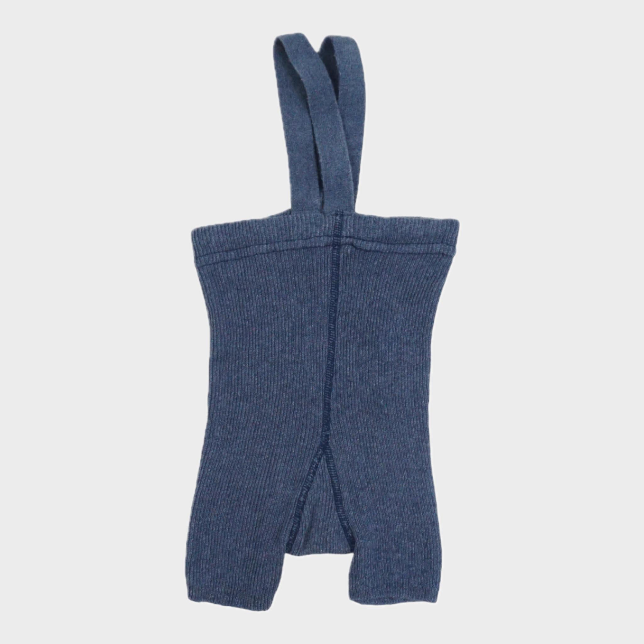 Short à bretelles Bleu - 6/12 mois