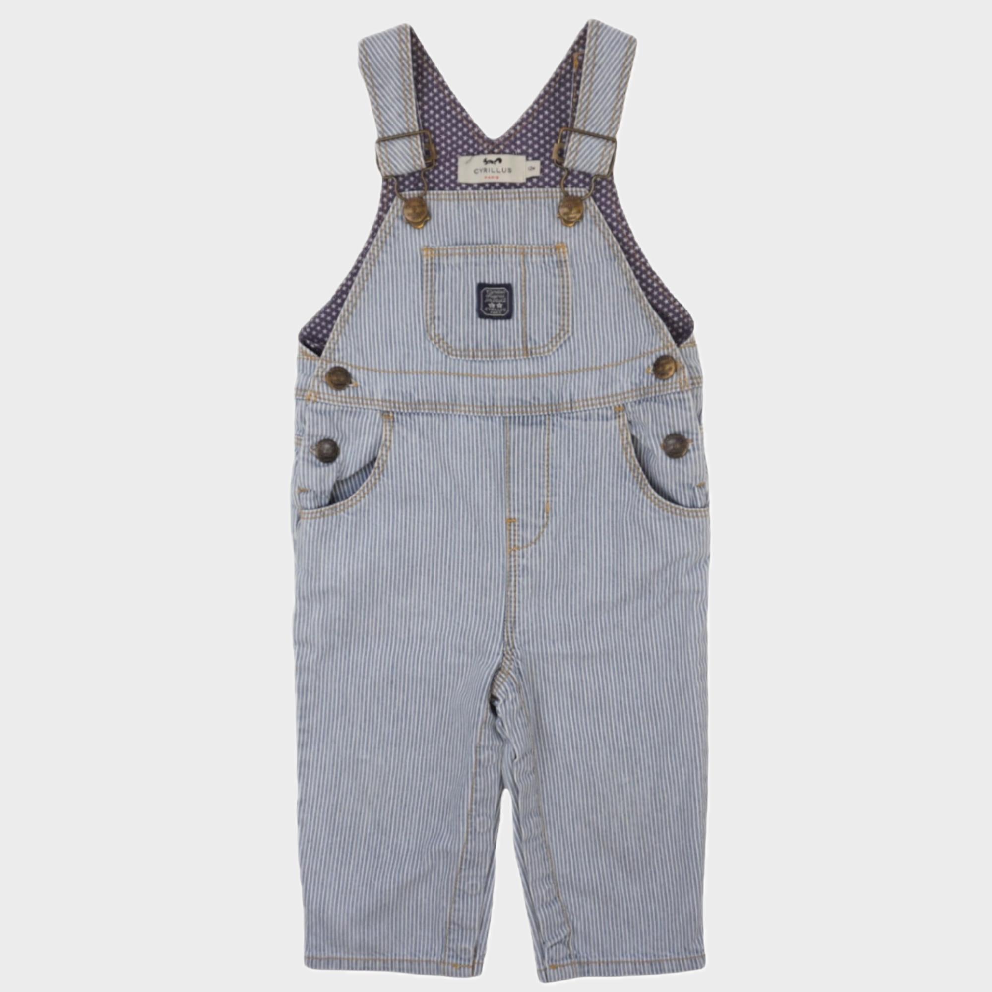 Salopette Bleu - 12 mois
