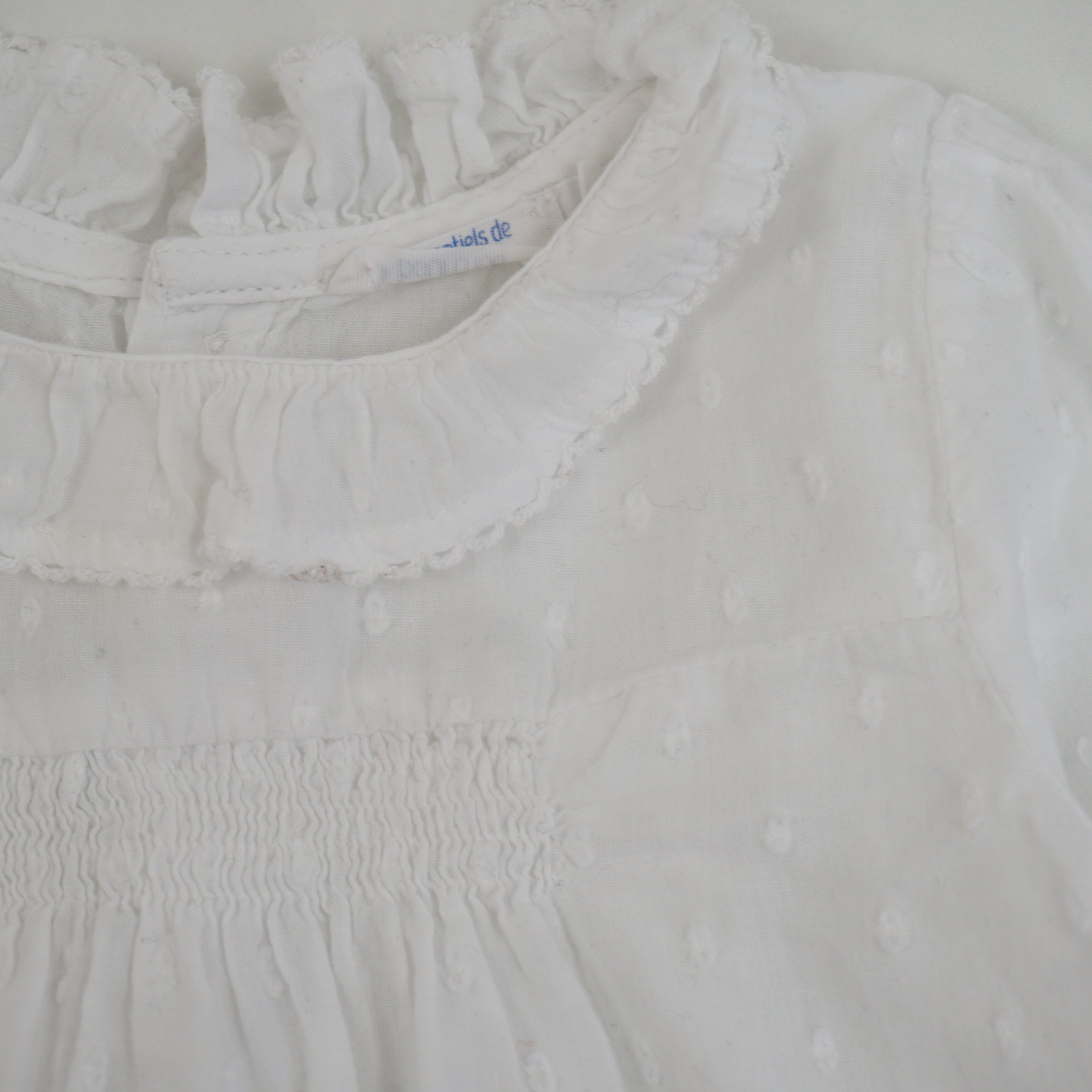 Blouse Blanc - 9 mois