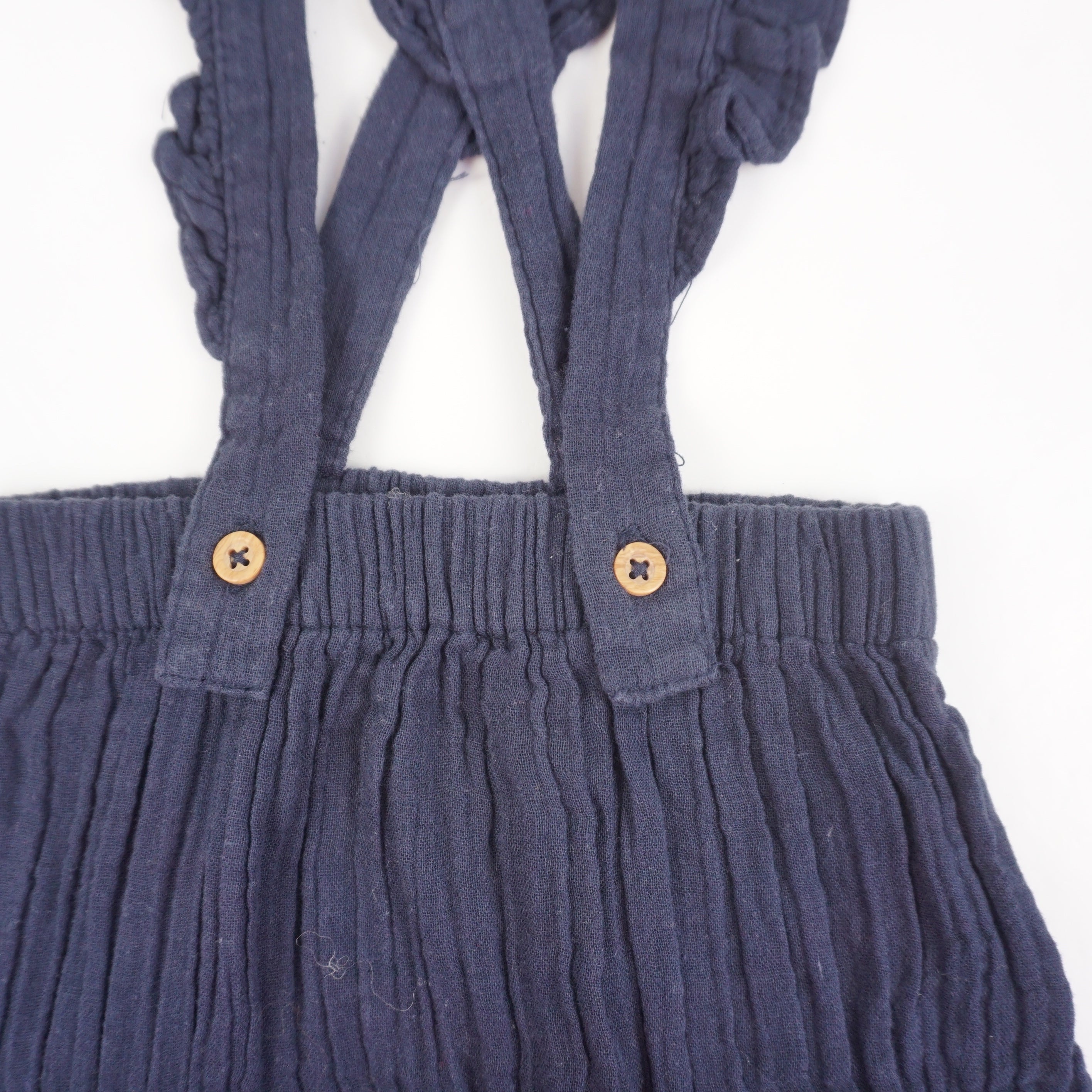 Bloomer à bretelles Bleu - 9 mois