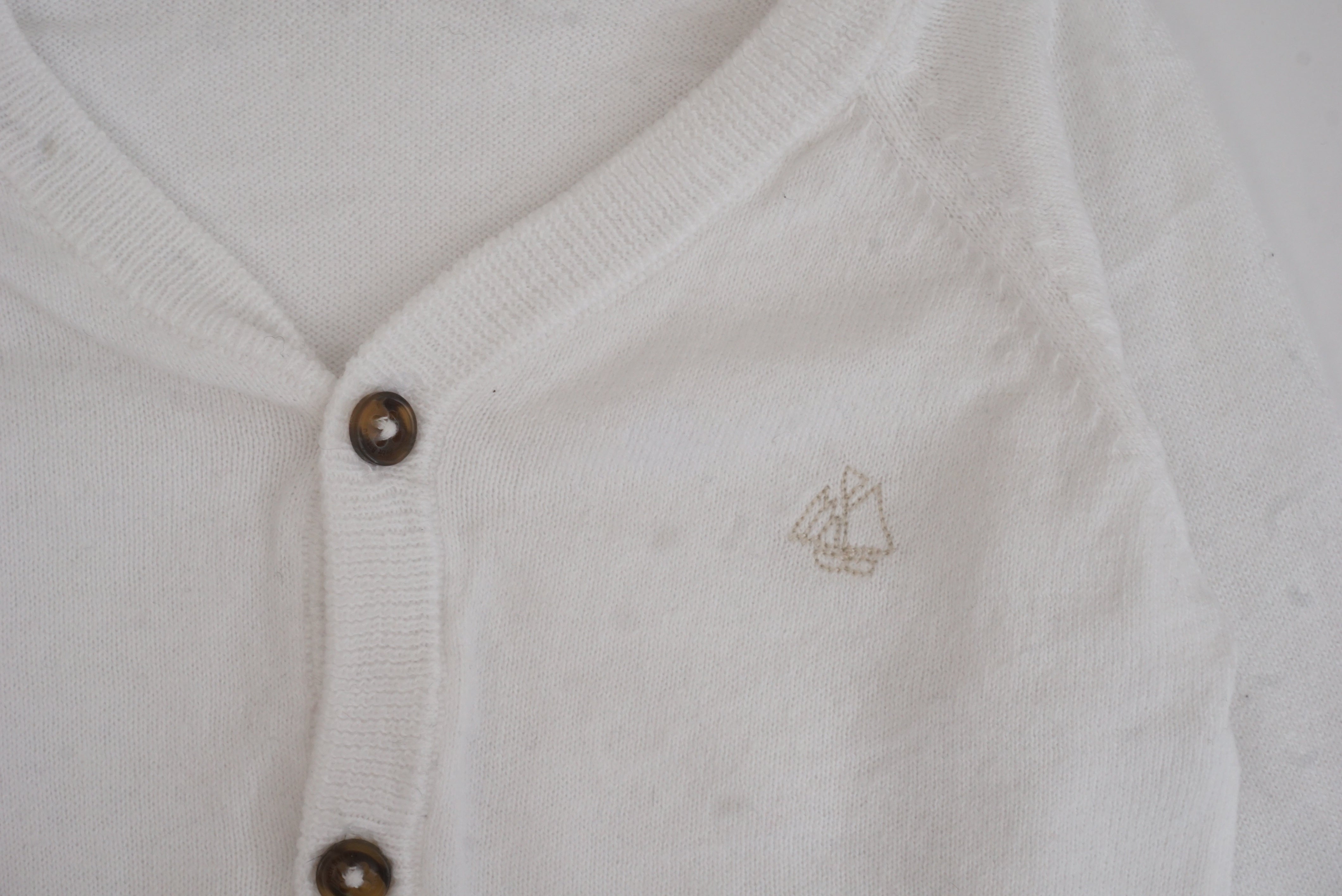 Gilet Blanc - 12 mois