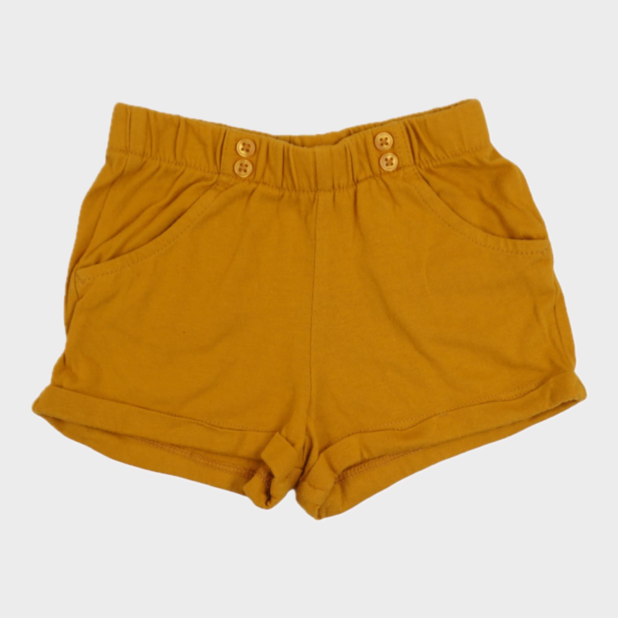 Short Jaune - 6/9 mois