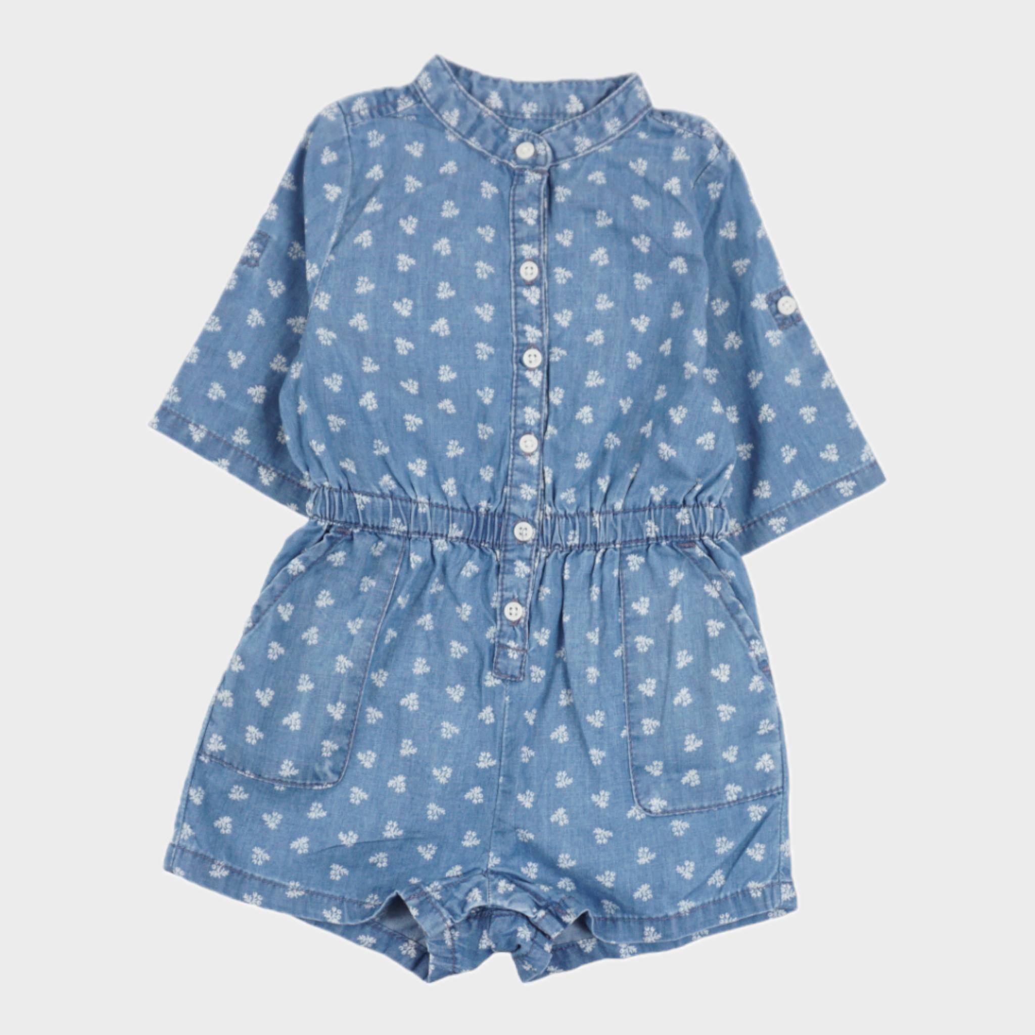 Combishort Bleu - 12/18 mois