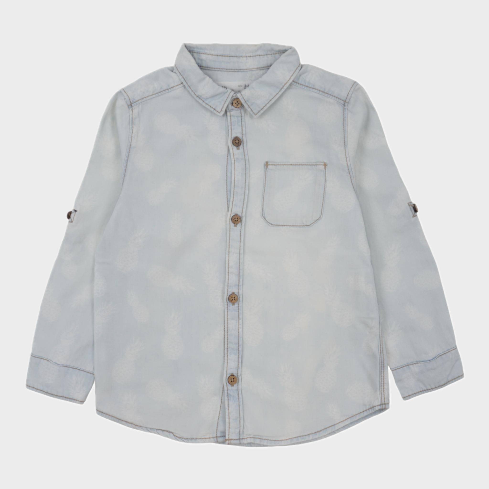 Chemise Bleu - 3/4 ans