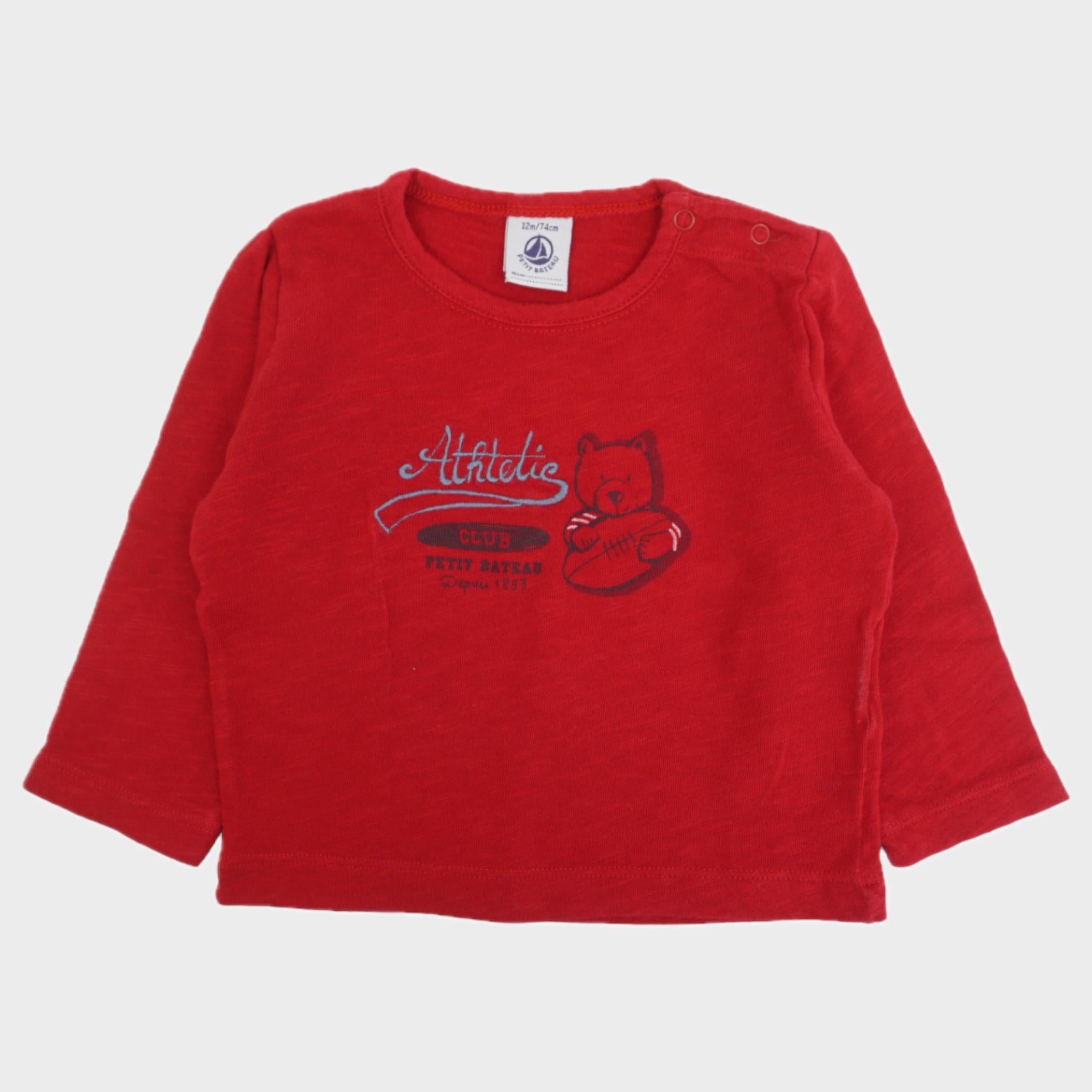 T-shirt Rouge - 12 mois