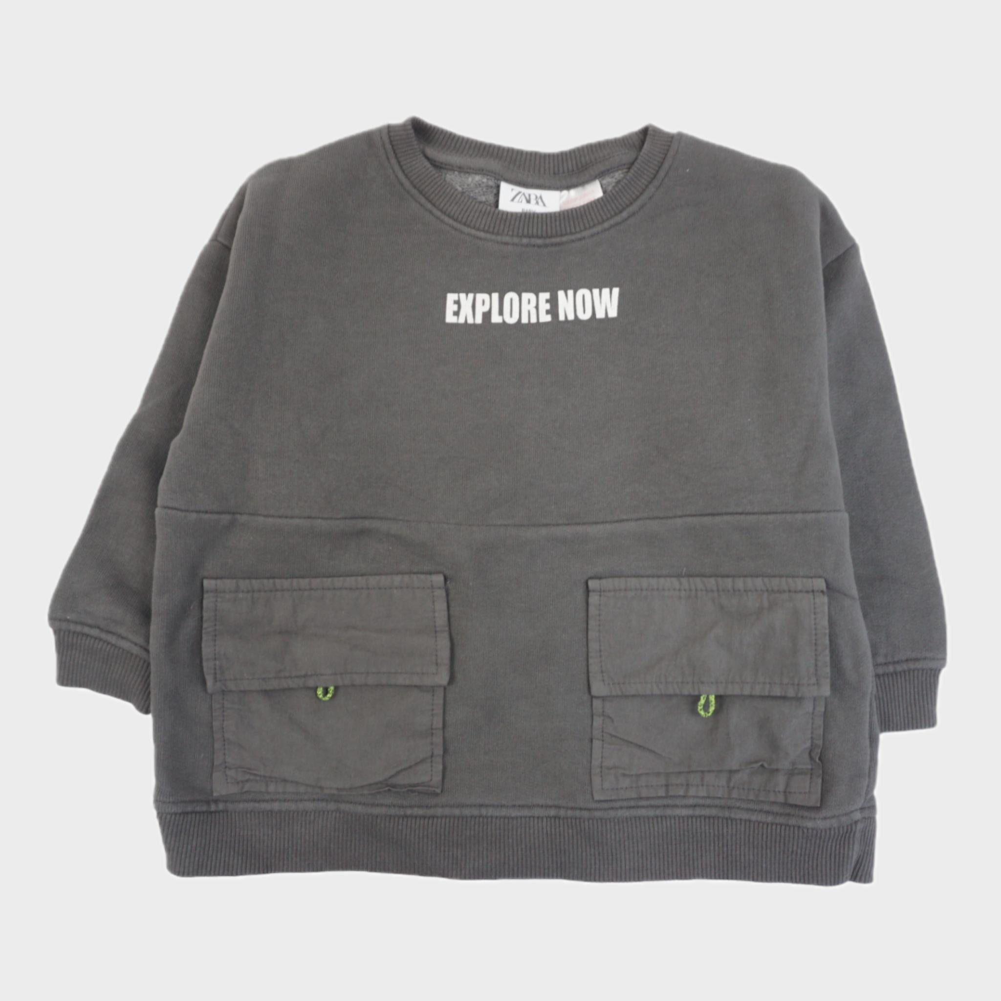 Sweat Gris - 9/12 mois