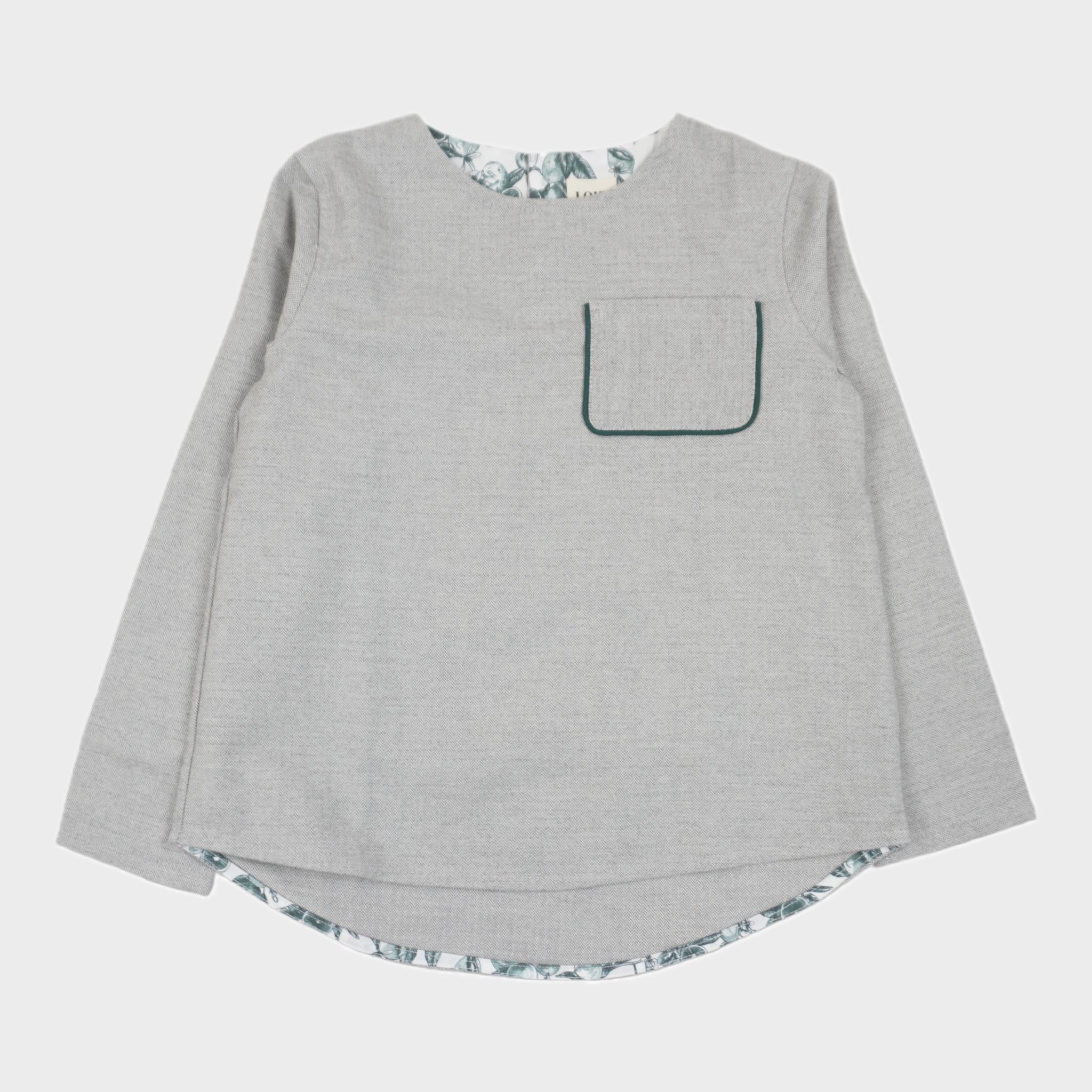 Blouse Gris - 10 ans (neuf)