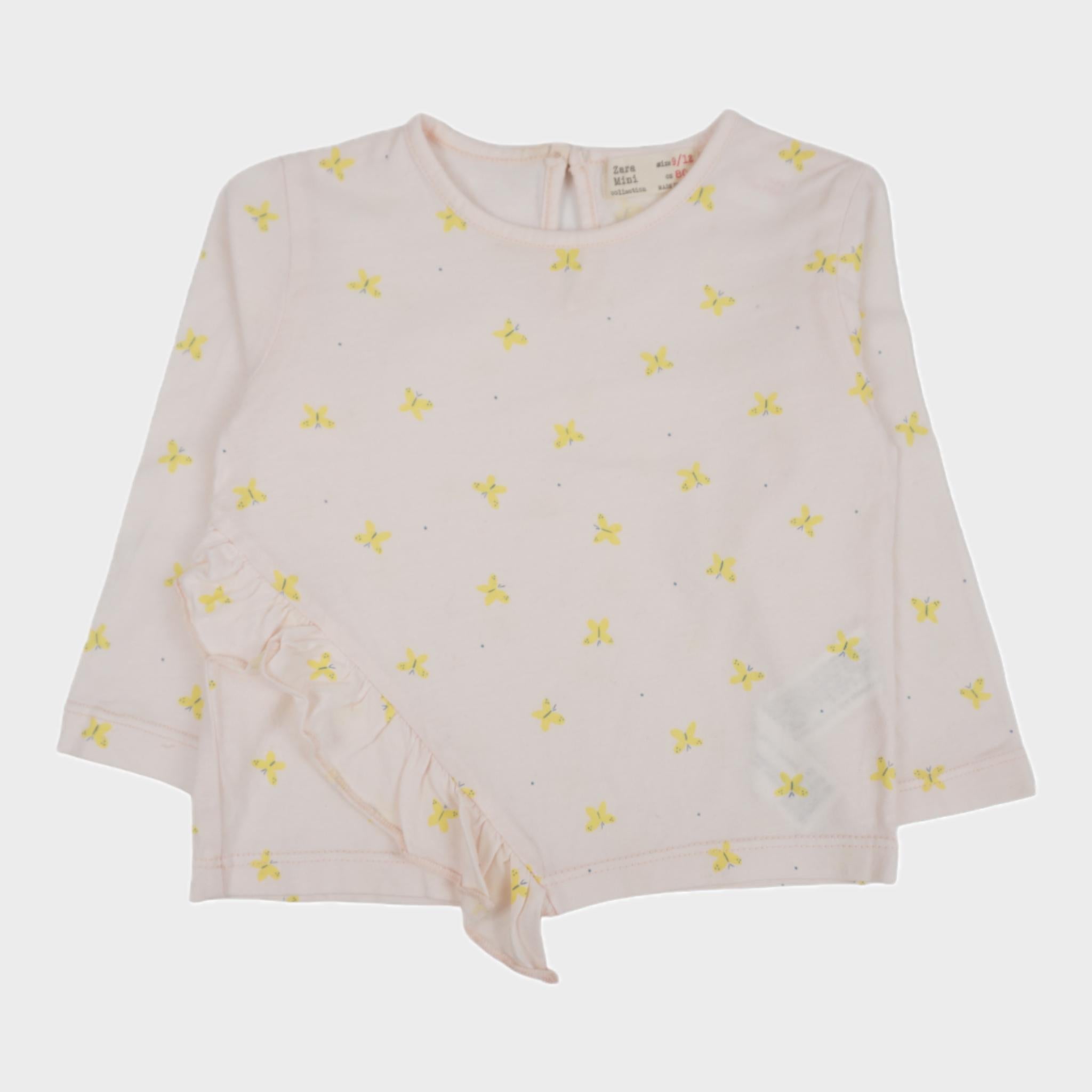 T-shirt Rose - 9/12 mois