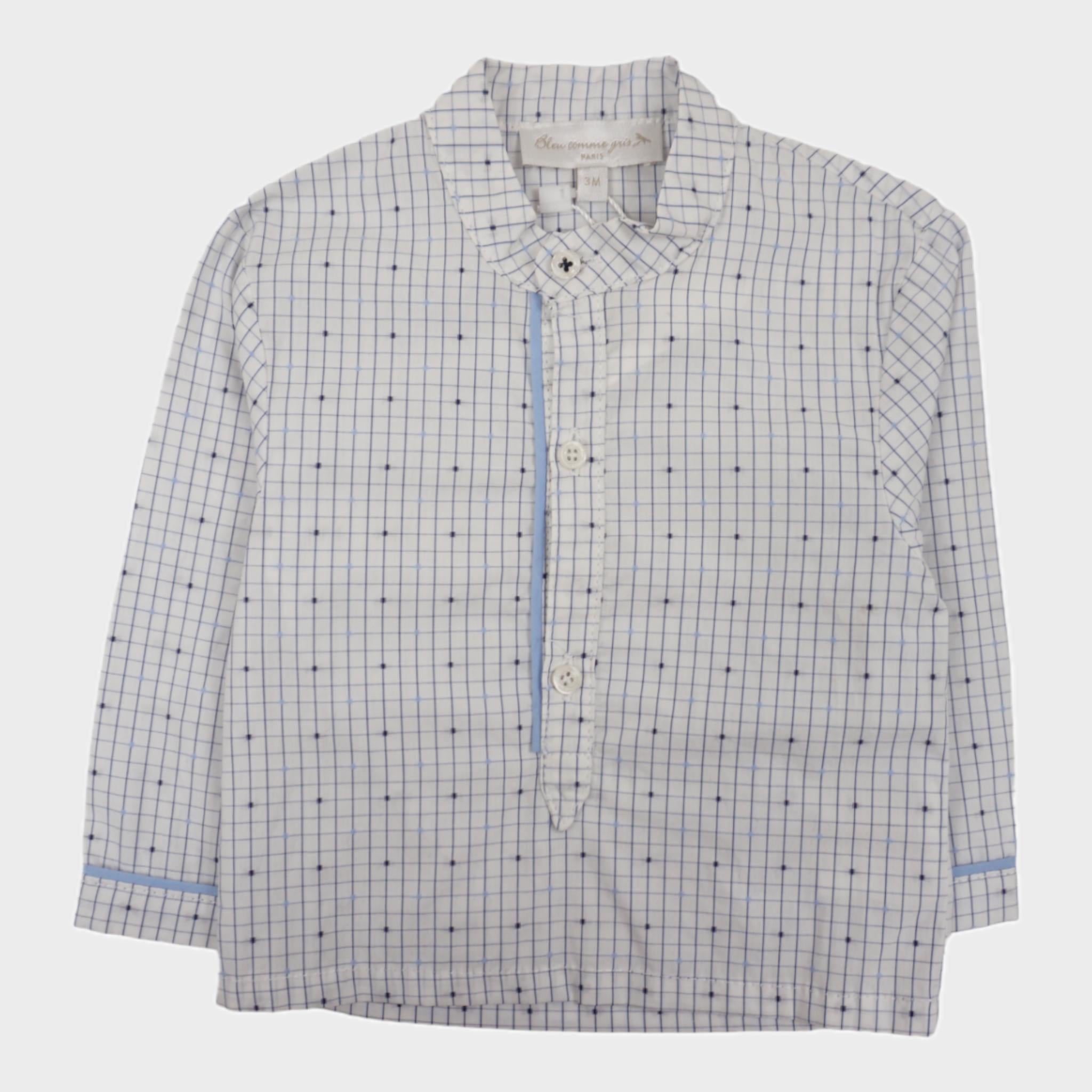 Blouse Bleu - 3 mois