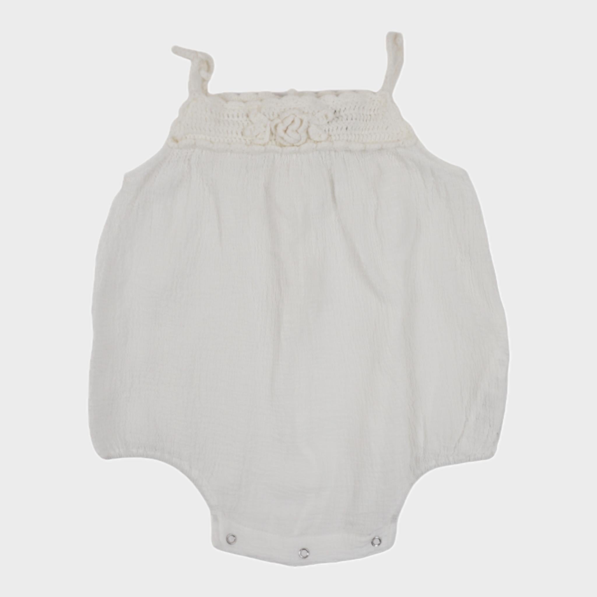 Barboteuse Blanc - 12 mois