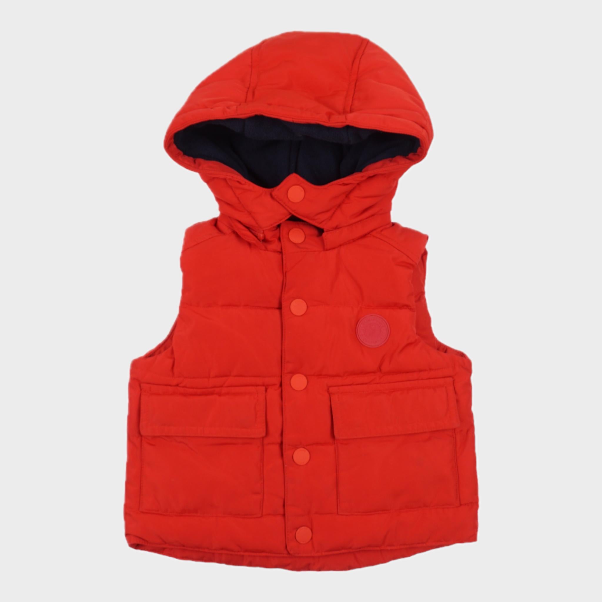 Doudoune sans manches Rouge - 18 mois