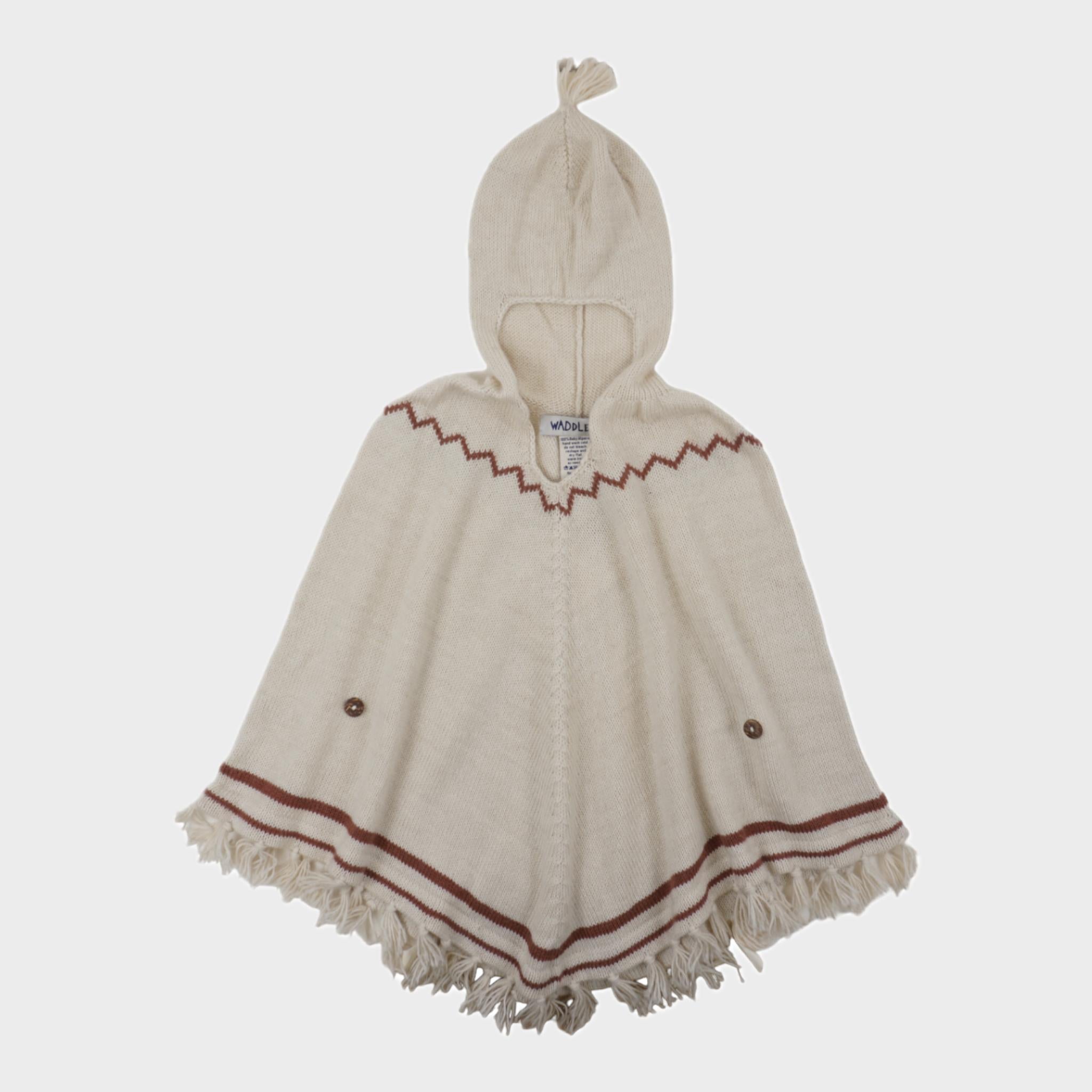 Poncho Ecru - 18/24 mois (neuf)