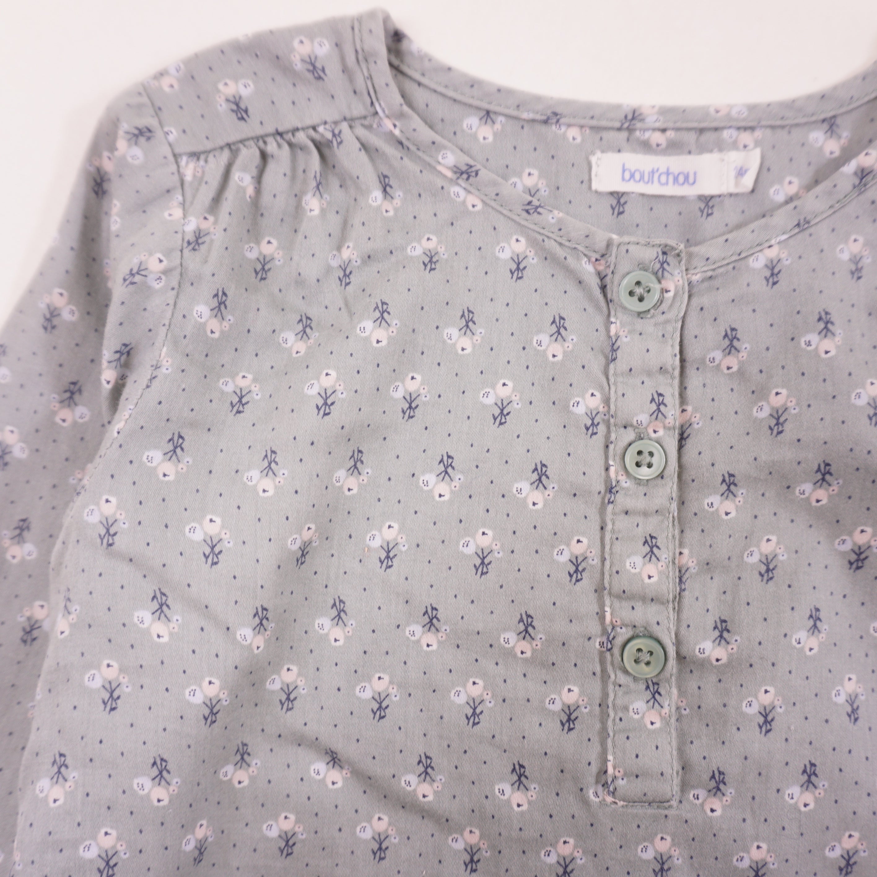 Blouse Vert - 24 mois