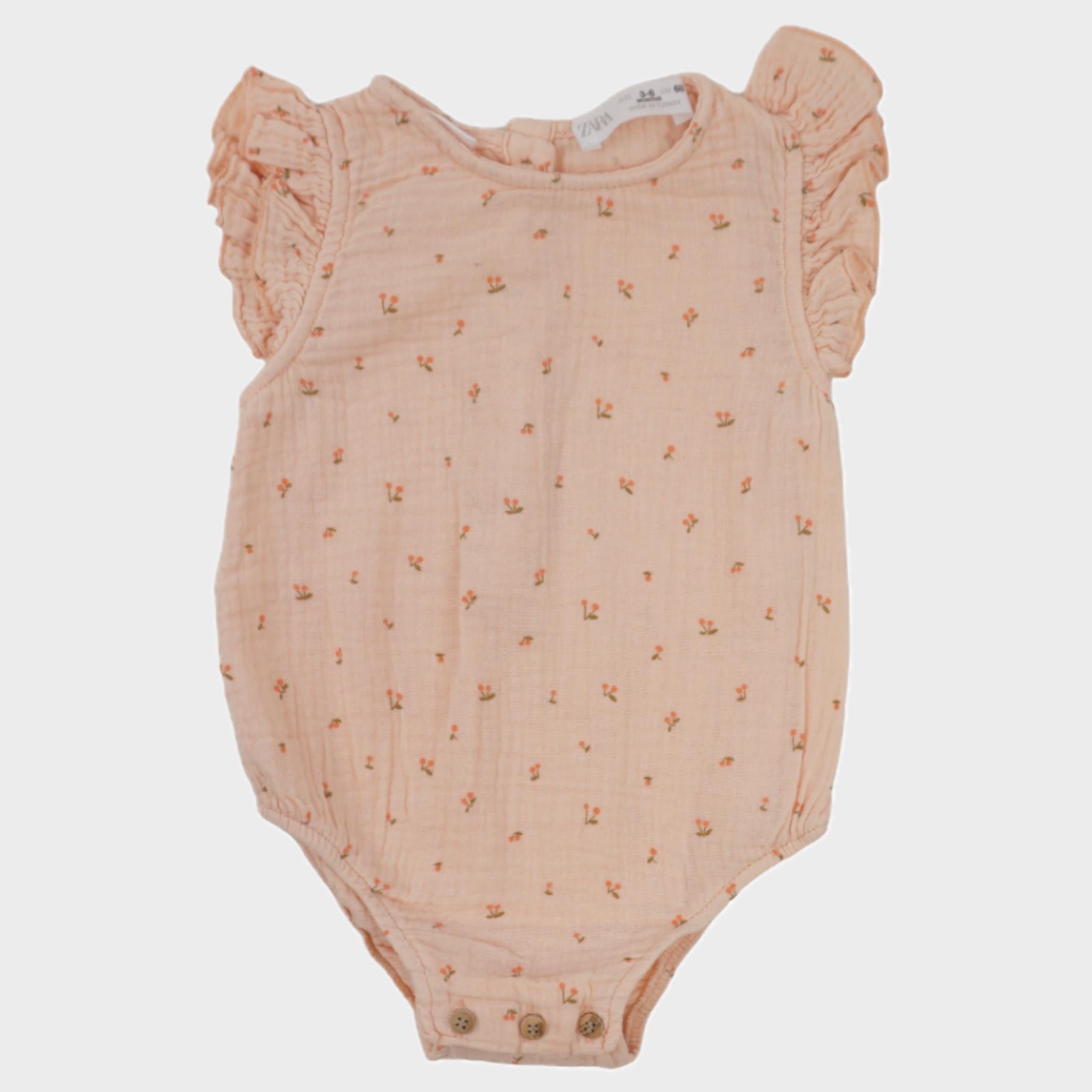 Barboteuse Rose - 3/6 mois