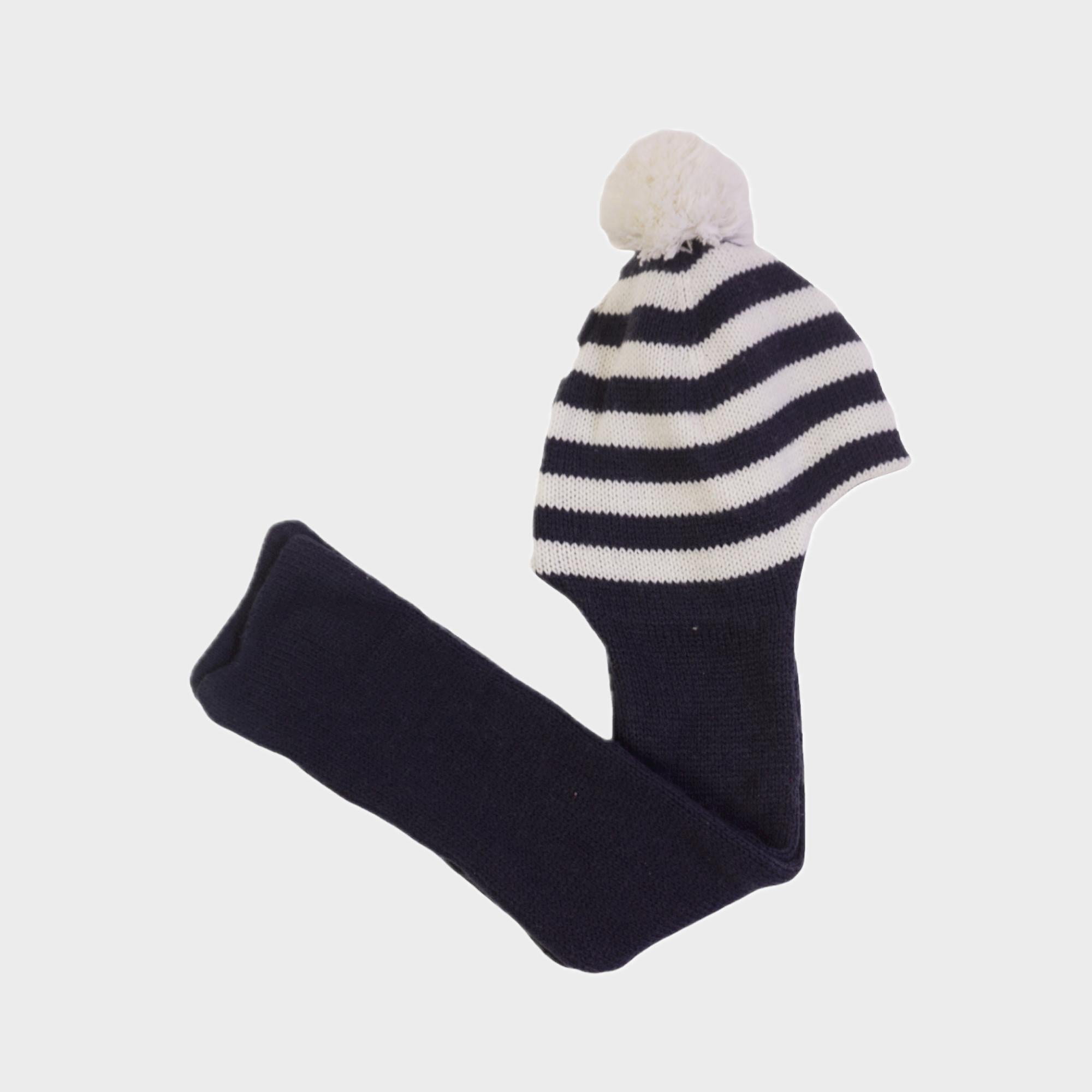 Bonnet echarpe Bleu - 12 mois