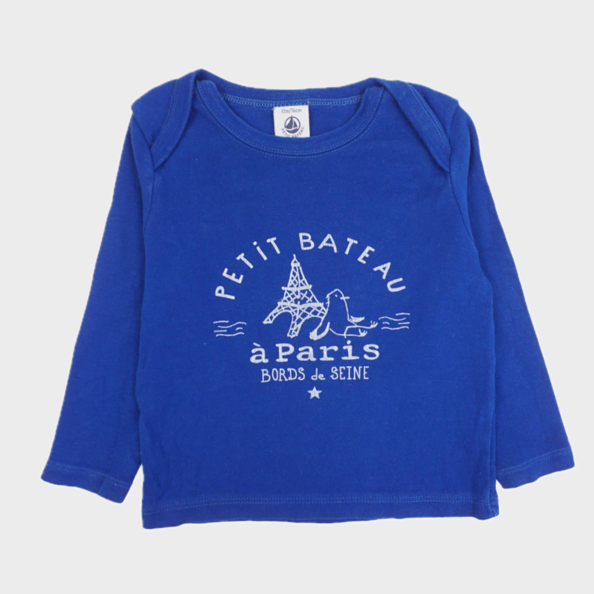 T-shirt Bleu - 12 mois