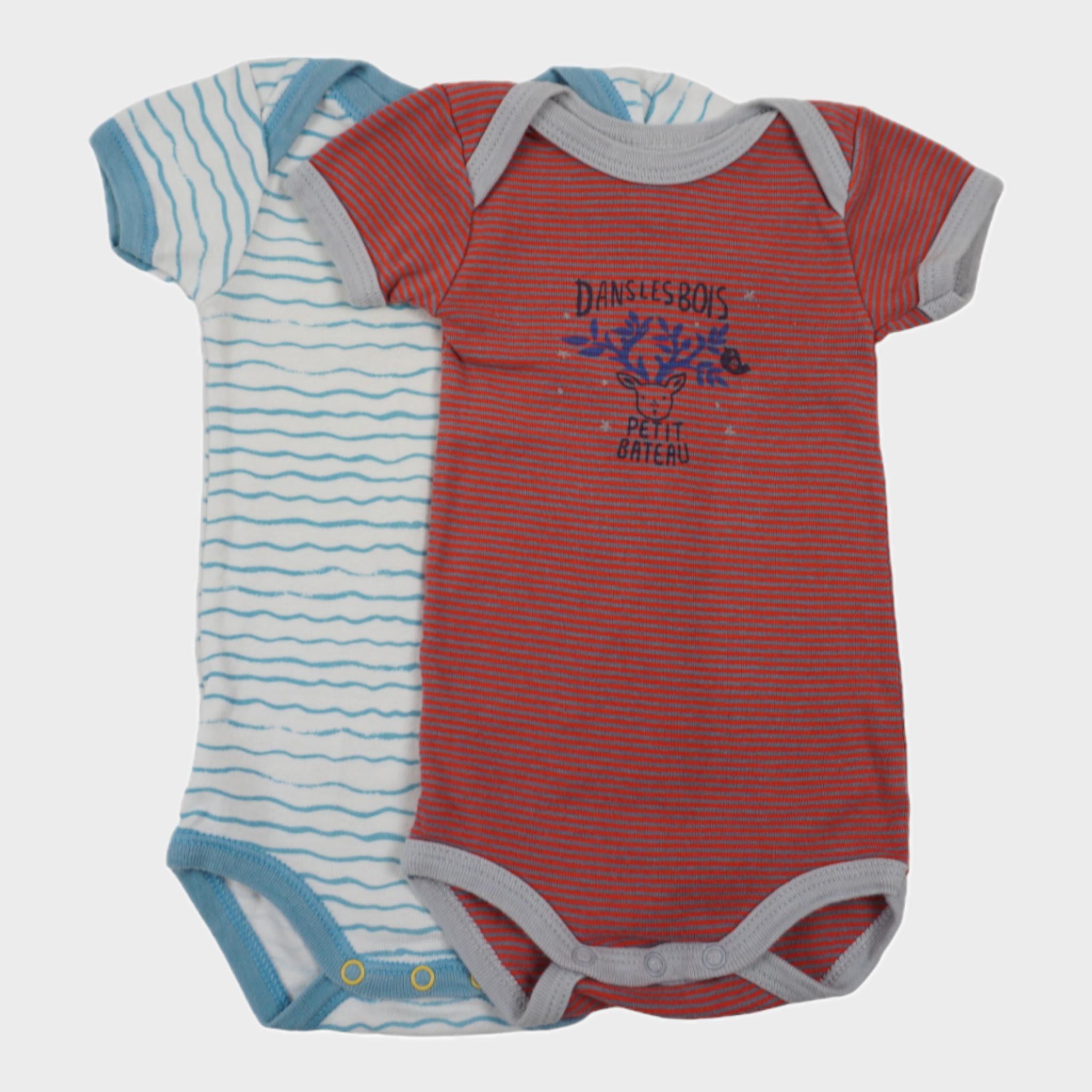 Lot de 2 bodies Multicolore - 3 mois