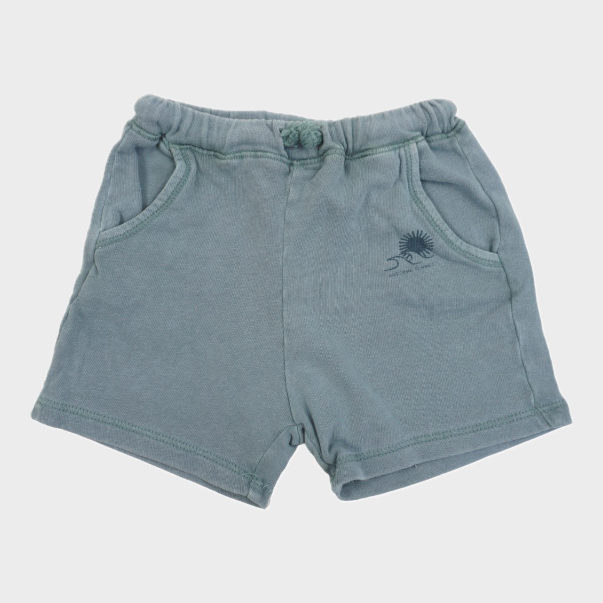 Short Bleu - 6/9 mois