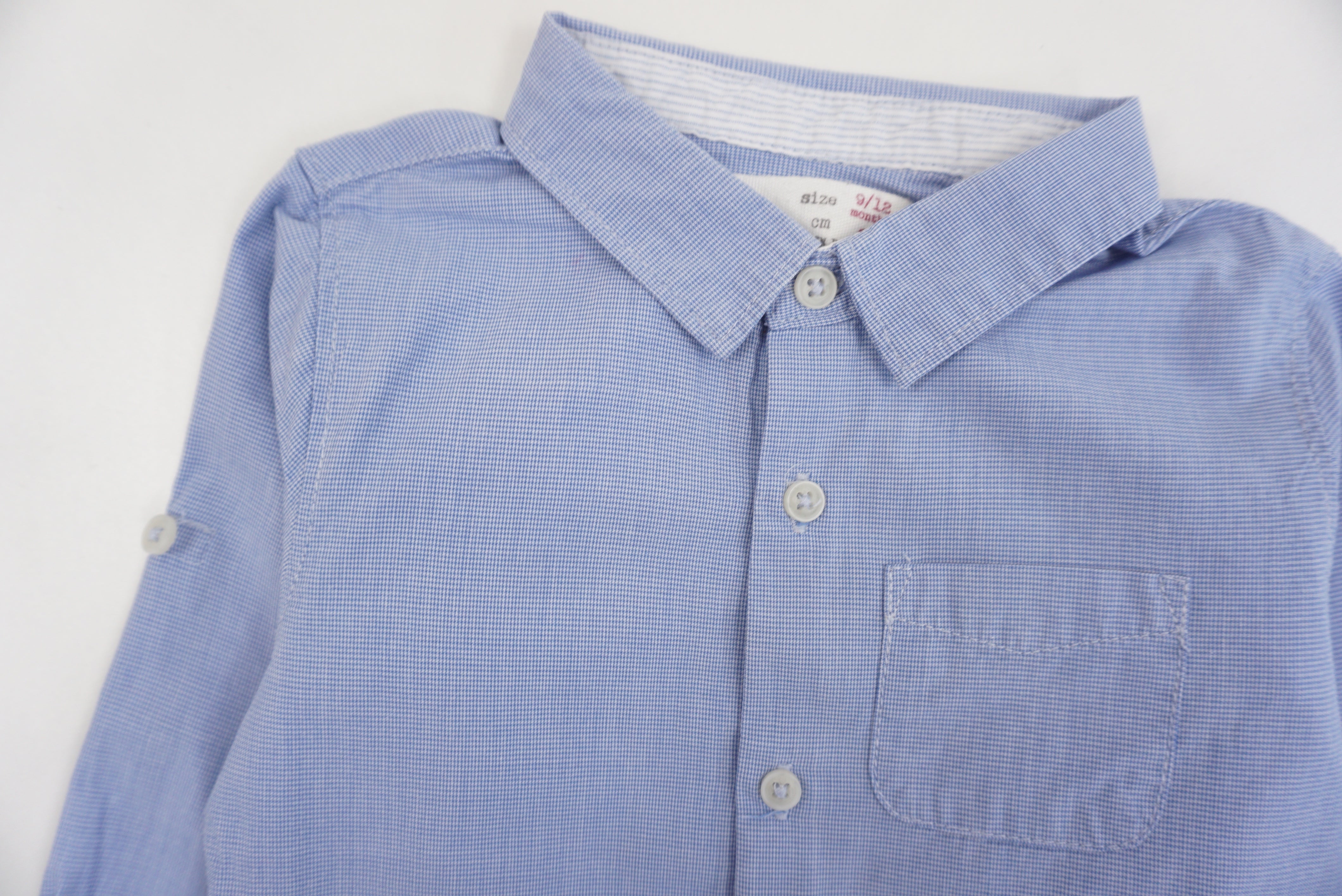 Chemise Bleu - 9/12 mois
