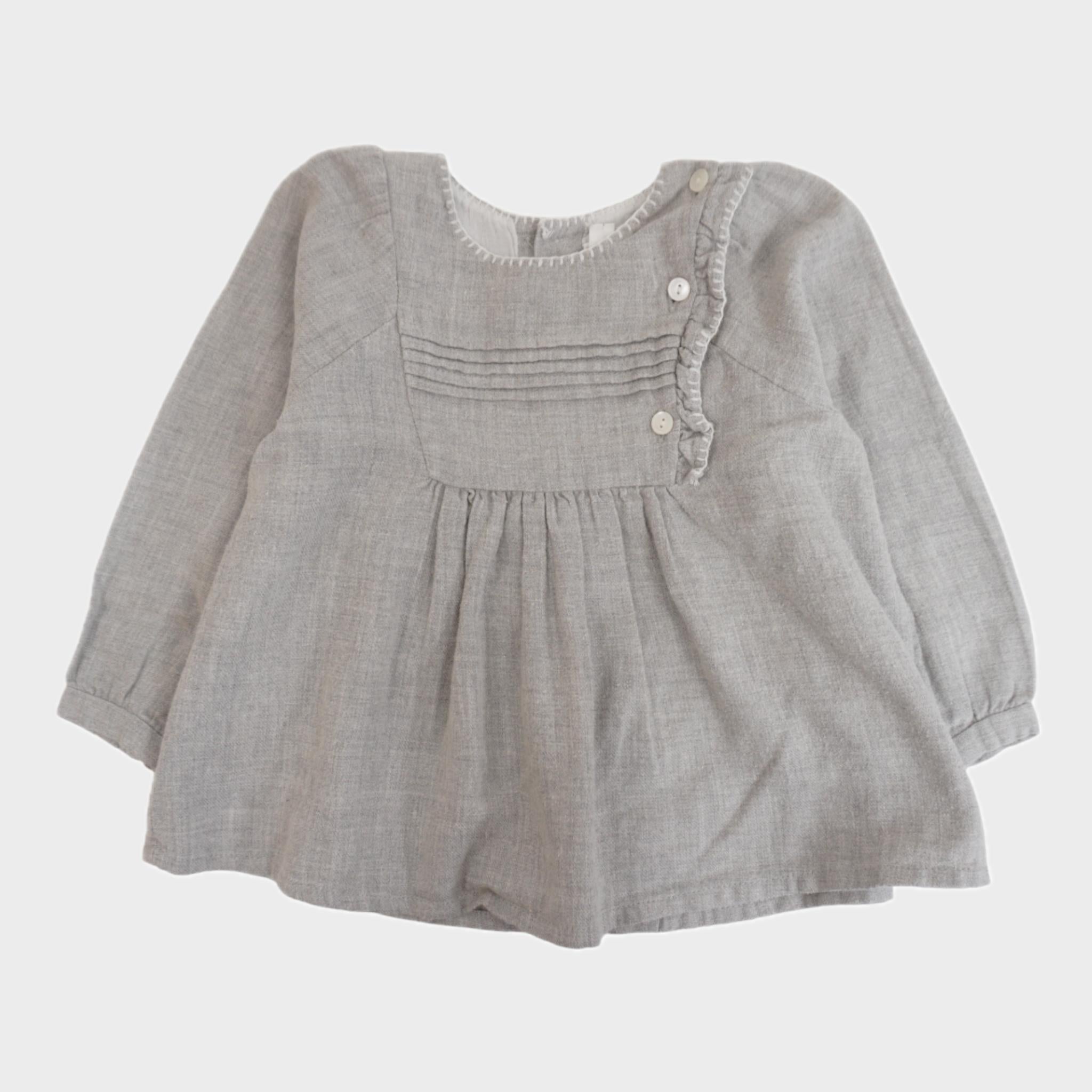 Blouse Gris - 12 mois