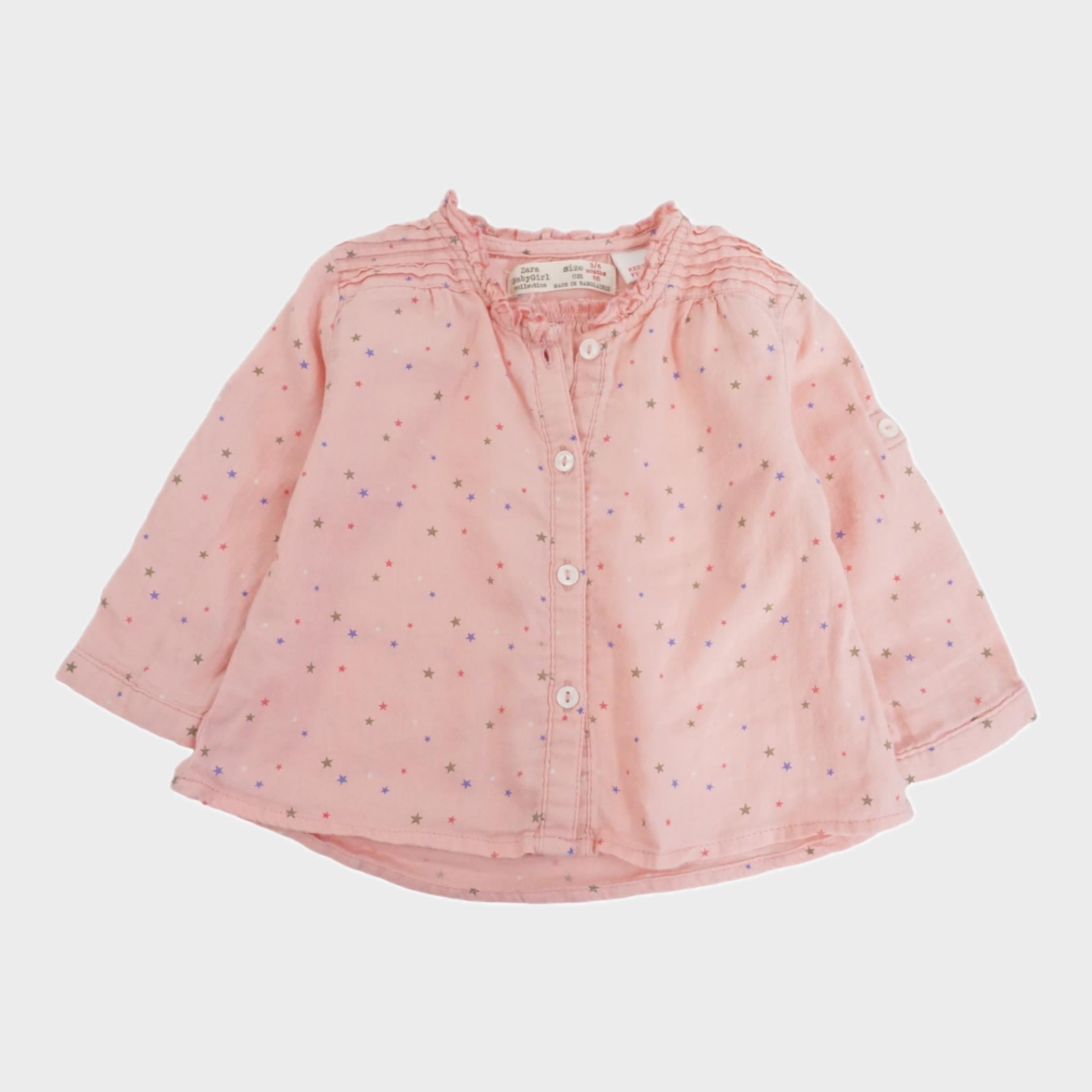 Chemise Rose - 3/6 mois